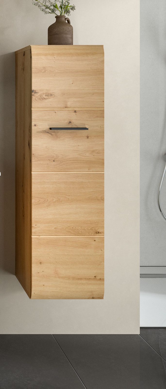 Inn.Furn Badkommode Cover (Badschrank in Eiche Artisan, 30 x 106 cm), als Hängeschrank oder stehend – Bild 4 von 5