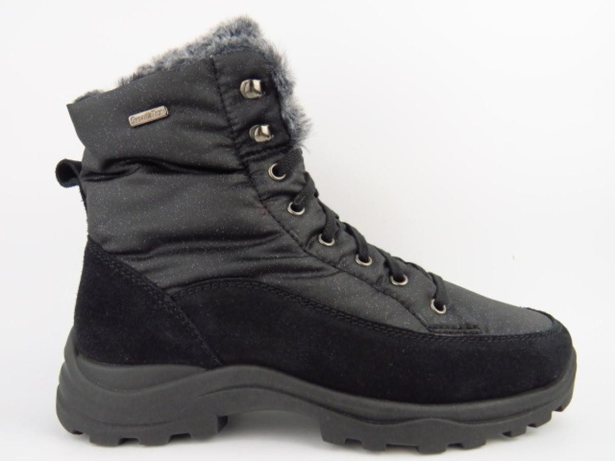 Rohde Velour/Glitter schw. H Winterstiefel