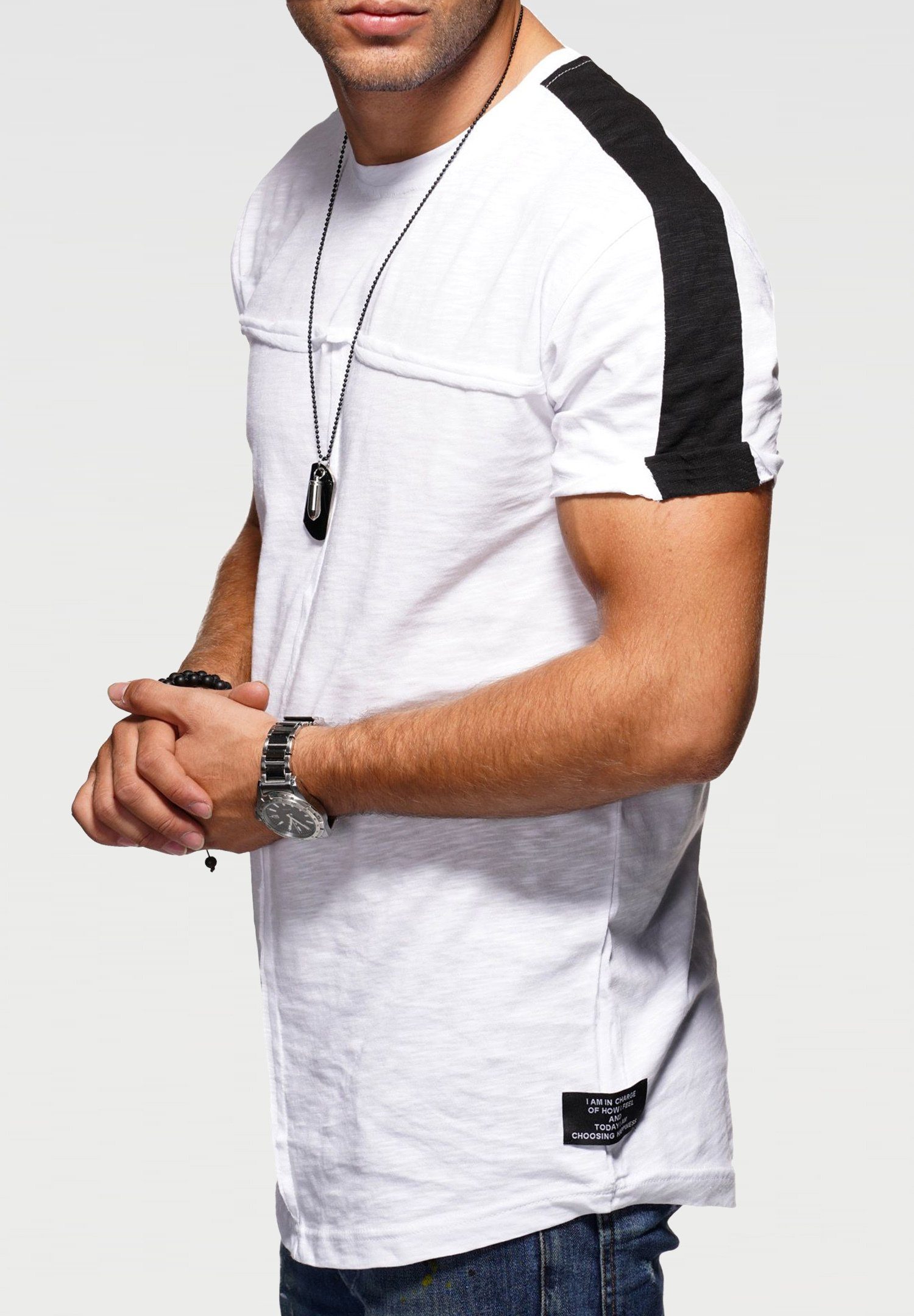 2Y Premium T-Shirt MSPERTH Weiß Oversize-Stil im