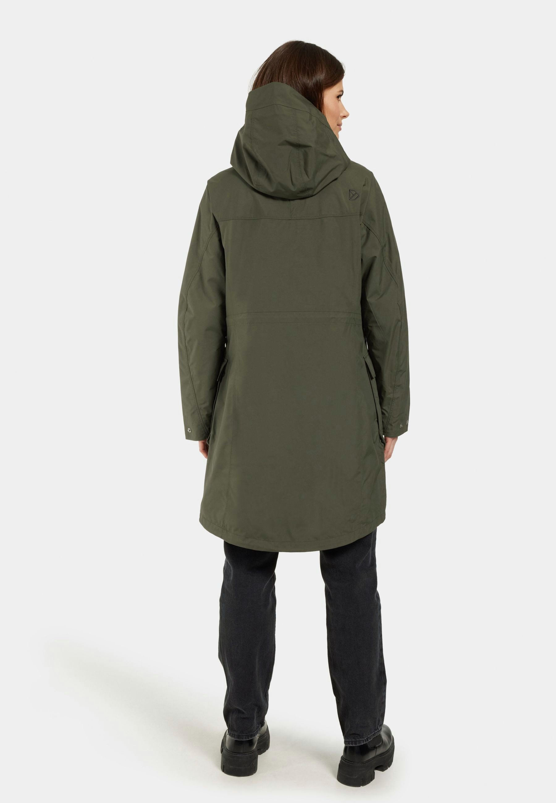 Didriksons Funktionsparka Damen Übergangsjacke Regenjacke Wasserdicht THELMA mit Kapuze mit Taschen