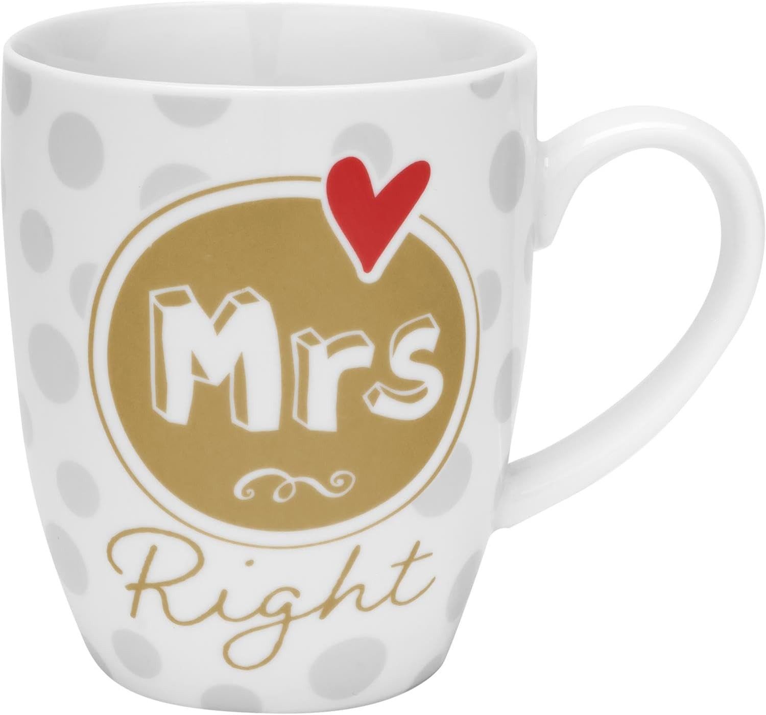 Sheepworld Tasse Tassen-Set Kaffeetasse Sheepworld Geschenkbox Geschenk Hochzeit RIGHT, Material: Porzellan