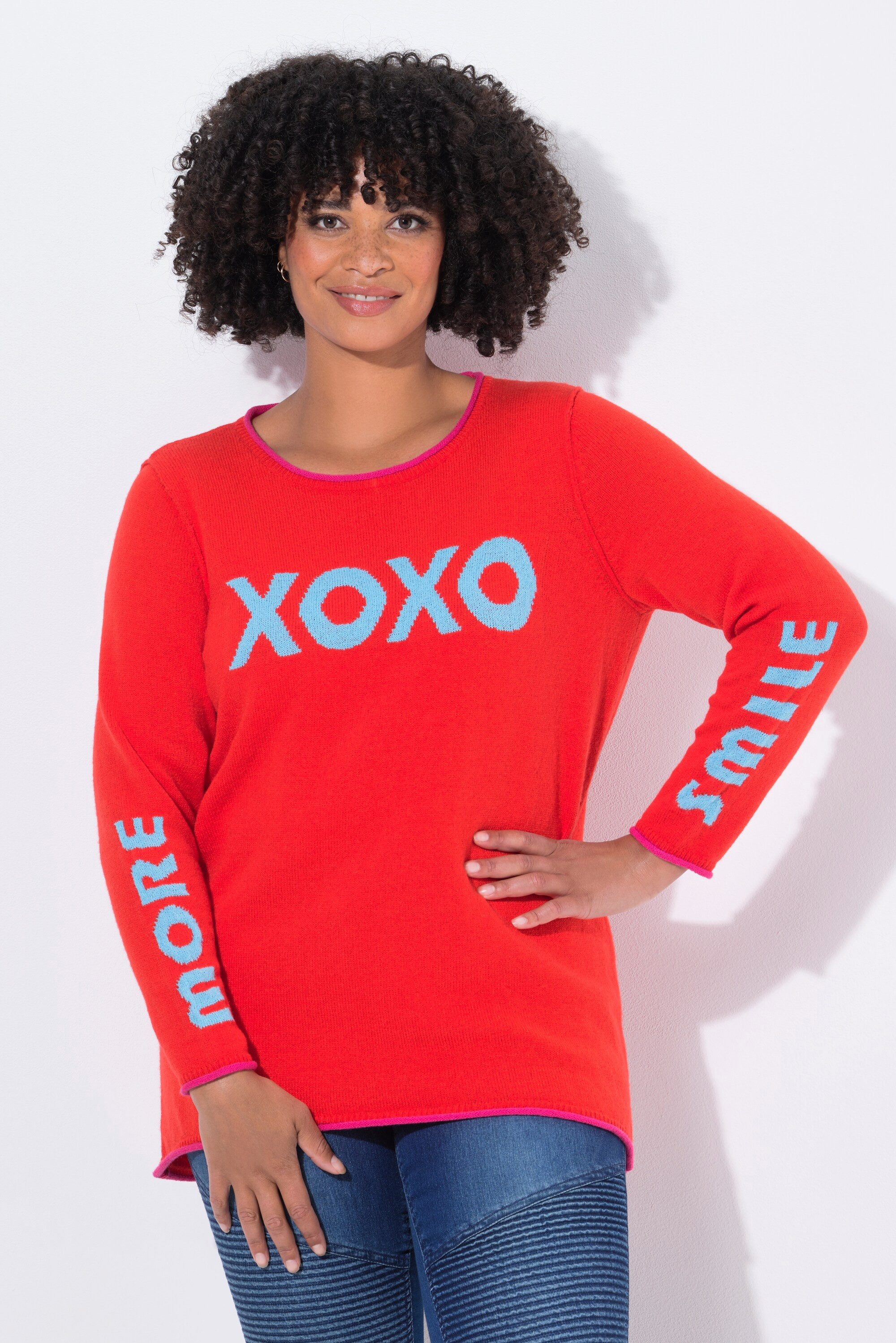 Angel of Style Strickpullover Pullover Straight Fit Statement offenkantig günstig online kaufen