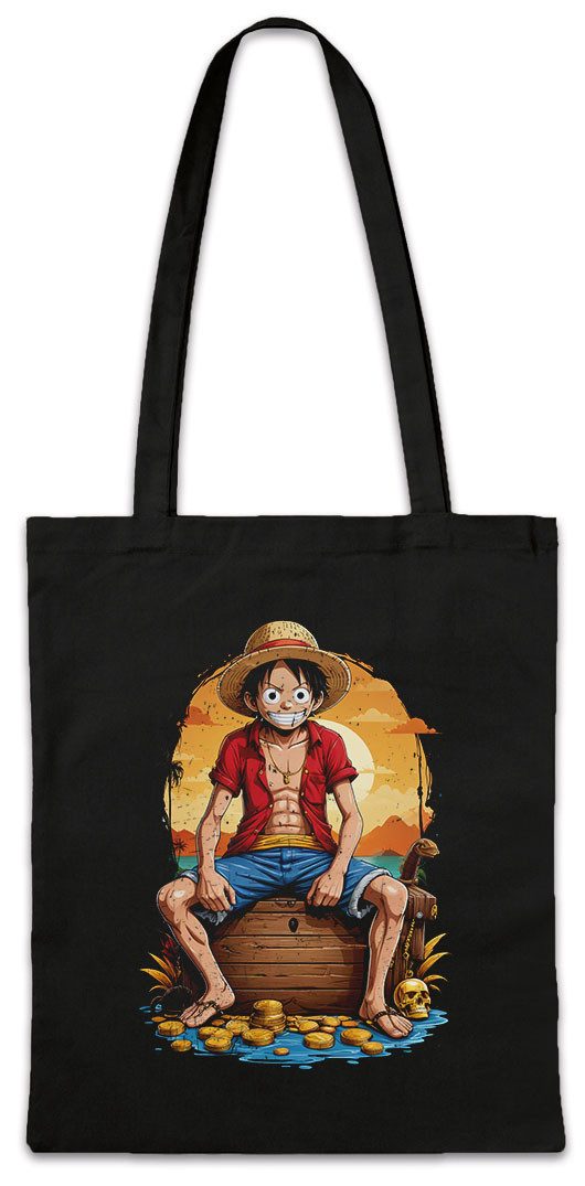 Urban Backwoods Beuteltasche Monkey Smile Ruffy Stofftasche One Pirate Adventure Anime Piece D (1-tlg), Luffy Treasure Pirates Series