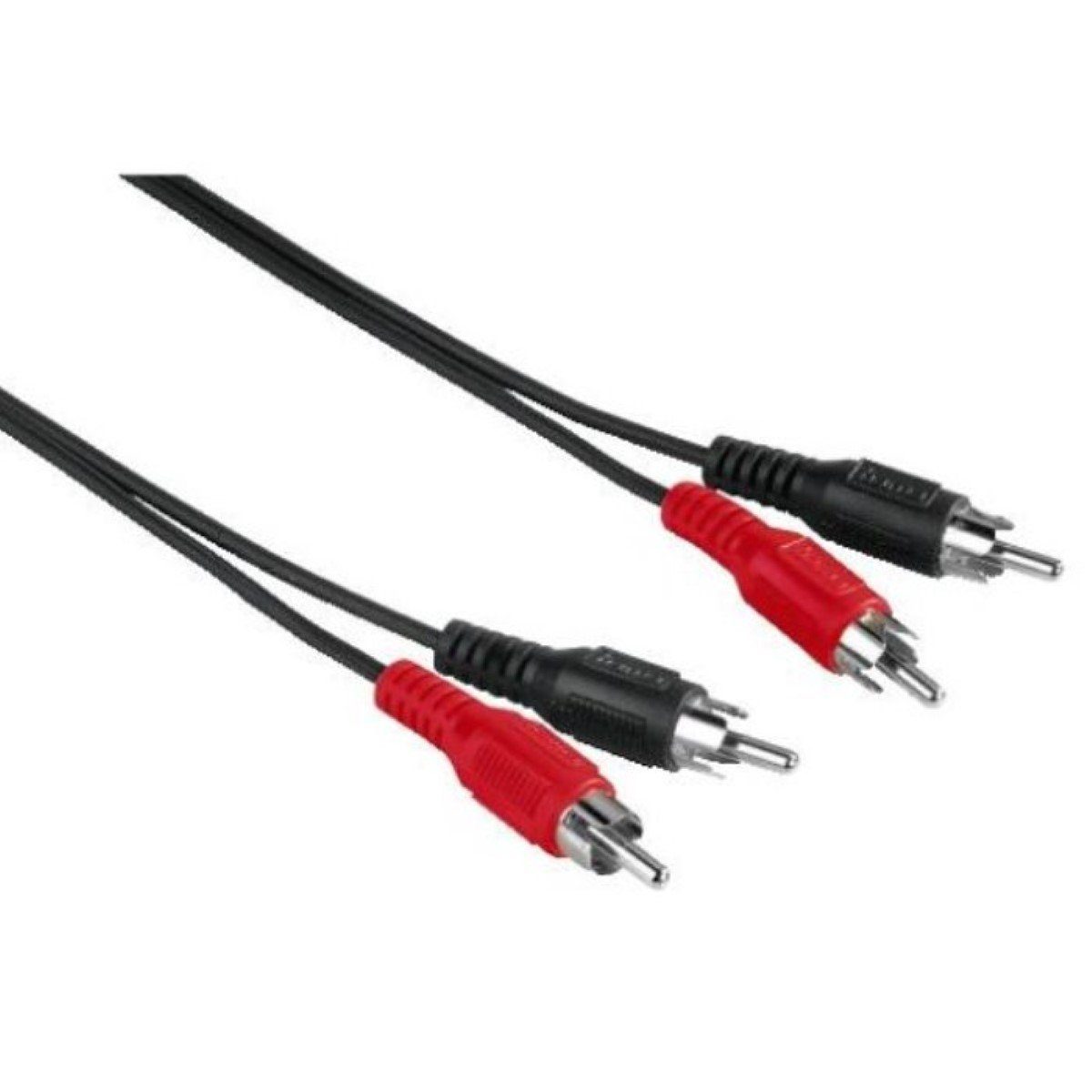 Hama 5m Cinch-Kabel Audio Anschlusskabel Audio-Kabel, Cinch, Audio (500 cm), 2x RCA-Stecker Stereo RCA HiFi Chinch
