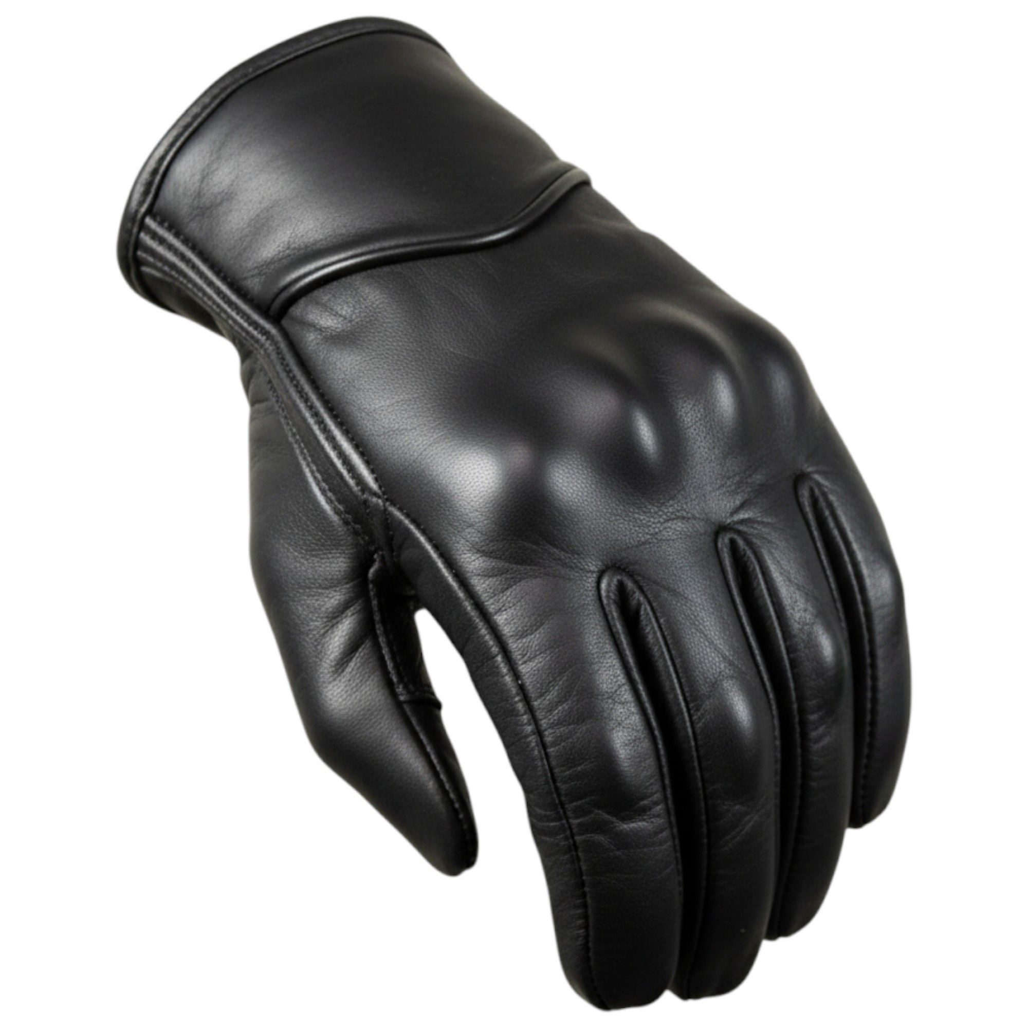 MDM Motorradhandschuhe Herren Motorradhandschuhe Leder Biker Retro Klassisch Stil Weiche Innenpolsterung für angenehmes Tragen auch auf langen Strecken – Bild 3 von 5