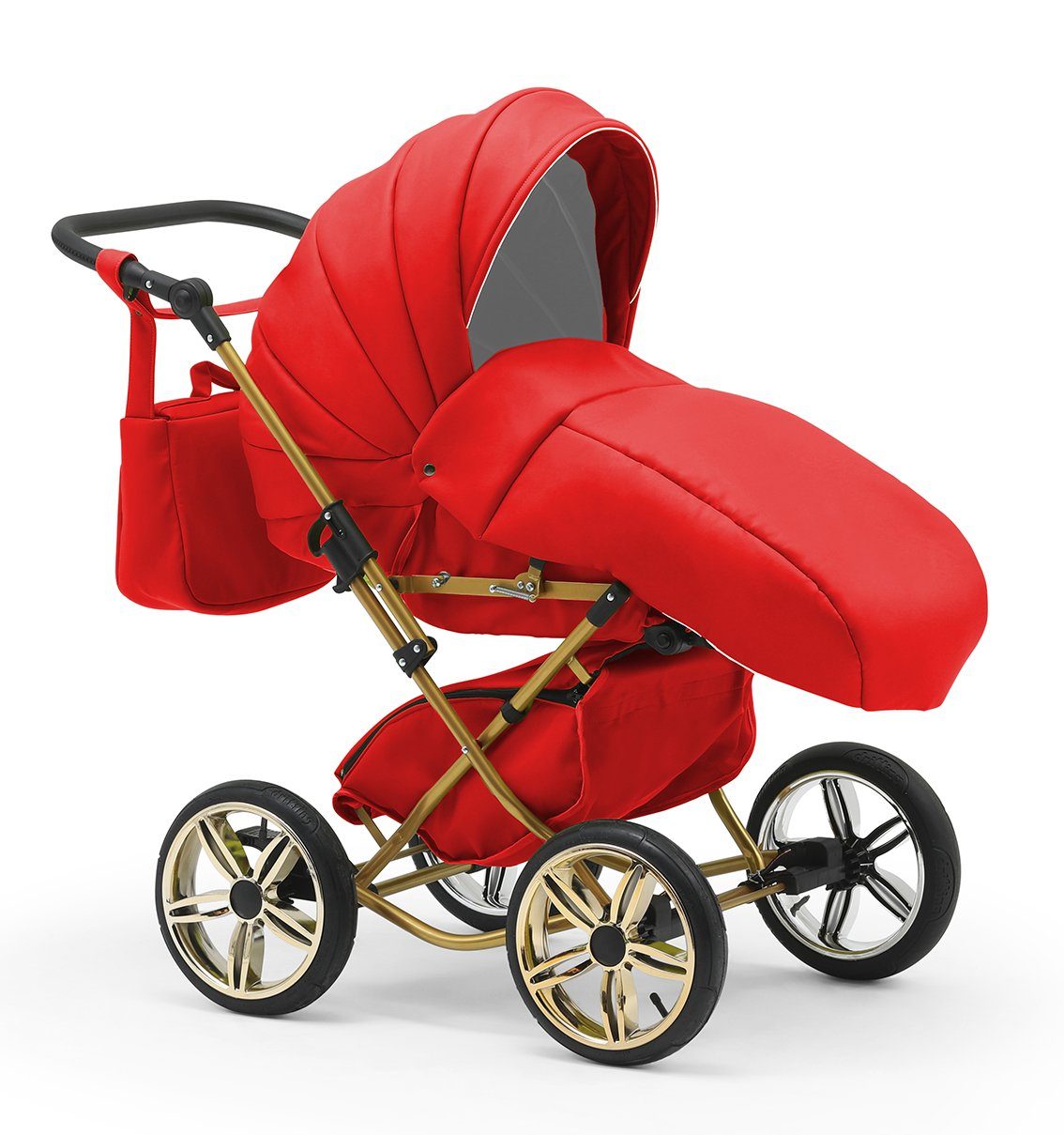 babies-on-wheels Kombi-Kinderwagen Sorento 3 in in Teile Designs - Autositz 10 13 Rot - 1 inkl