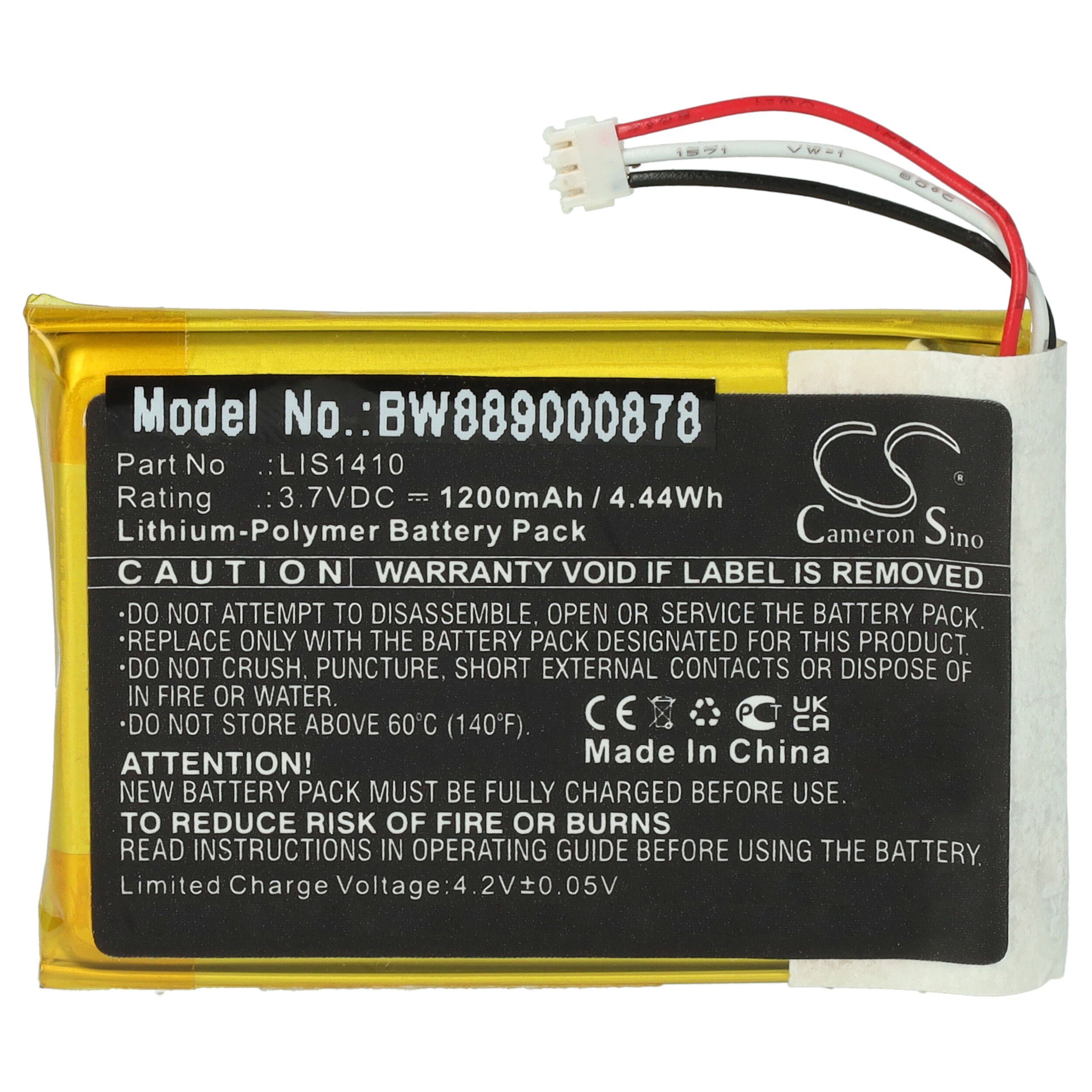 vhbw Ersatz für Sony LIS1410 für Akku Li-Polymer 1200 mAh (3,7 V)