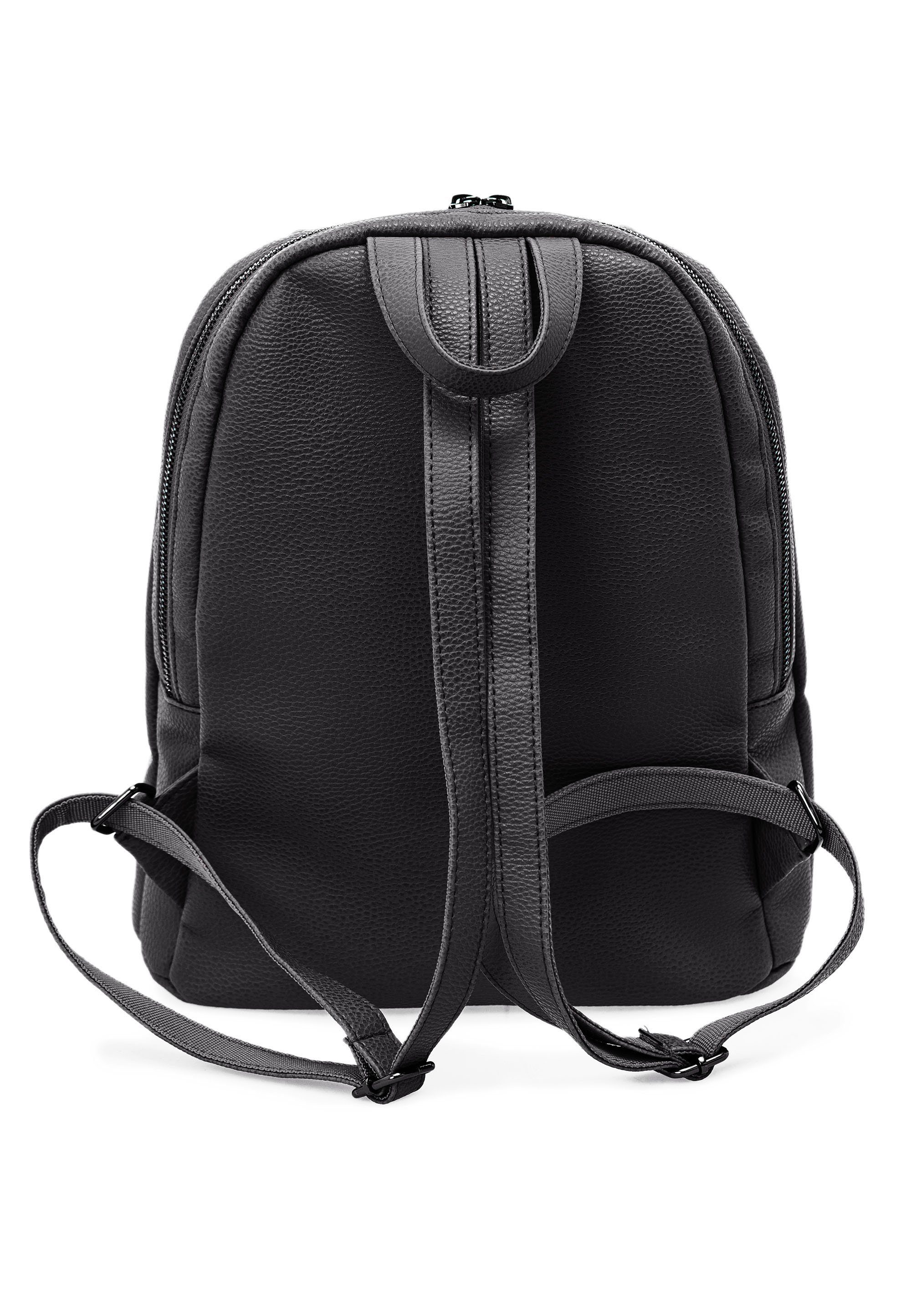 Seitentaschen schwarz Cityrucksack, mit praktischen Cipo & Baxx