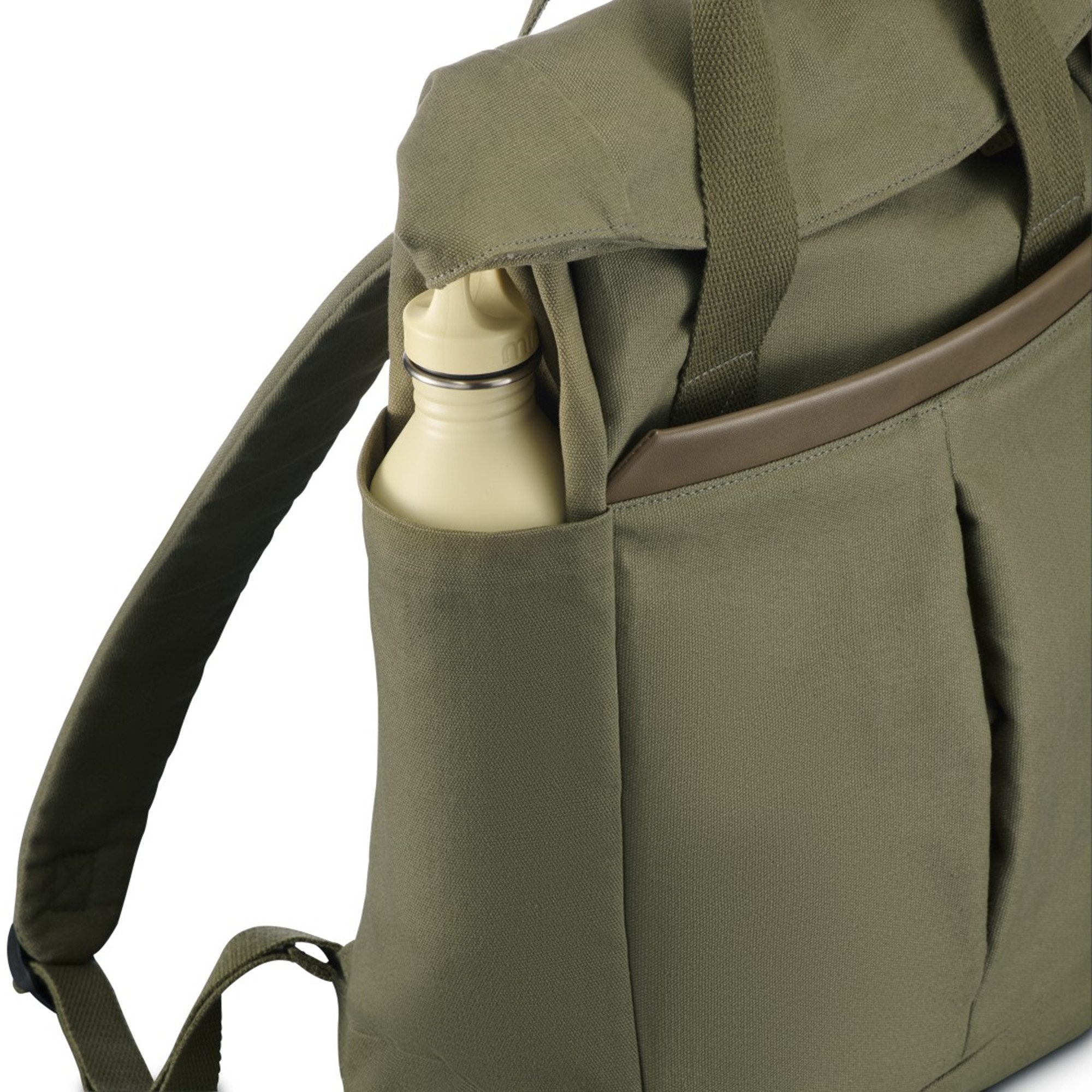 Hama Rucksack Pureline, bis 16,2", grün-braun günstig online kaufen