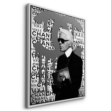 DOTCOMCANVAS® Leinwandbild KINETIC 6 - Karl Brand, Leinwandbild KINETIC 6 - Karl Lagerfeld Pop Art Portrait Coco Chanel