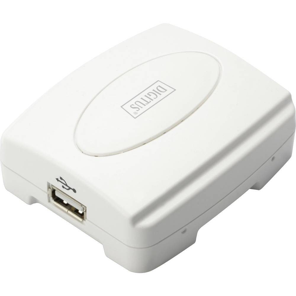 Digitus 1-Port Netzwerk Print Server, USB 2.0, Fast Ethernet, 1x DN-13003-2 Netzwerk-Adapter
