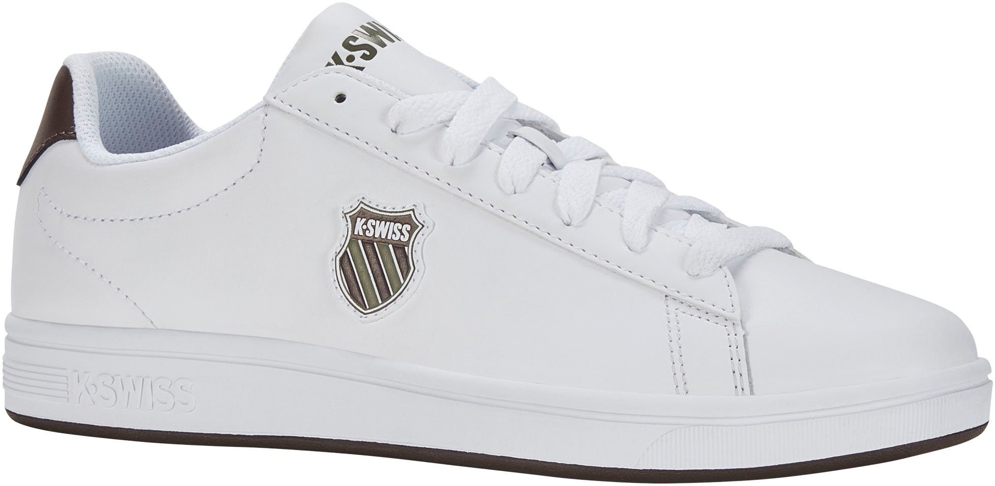 weiß-braun K-Swiss Sneaker Shield Court