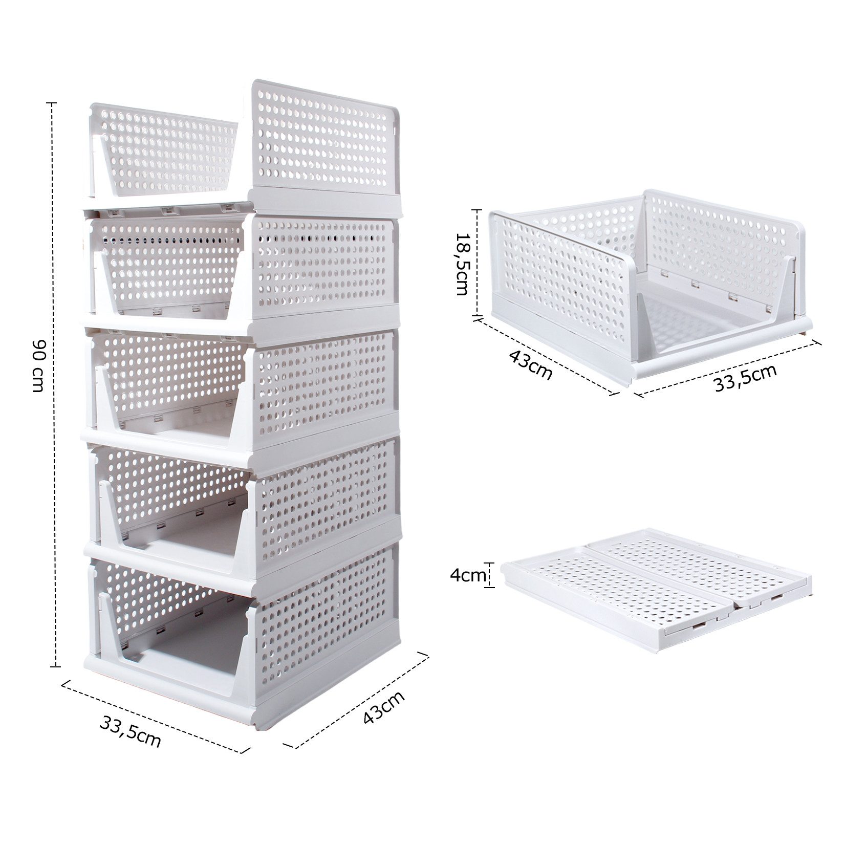 Zedelmaier Organizer Schrank-Organizer Kleiderschrank Schublade faltbare günstig online kaufen