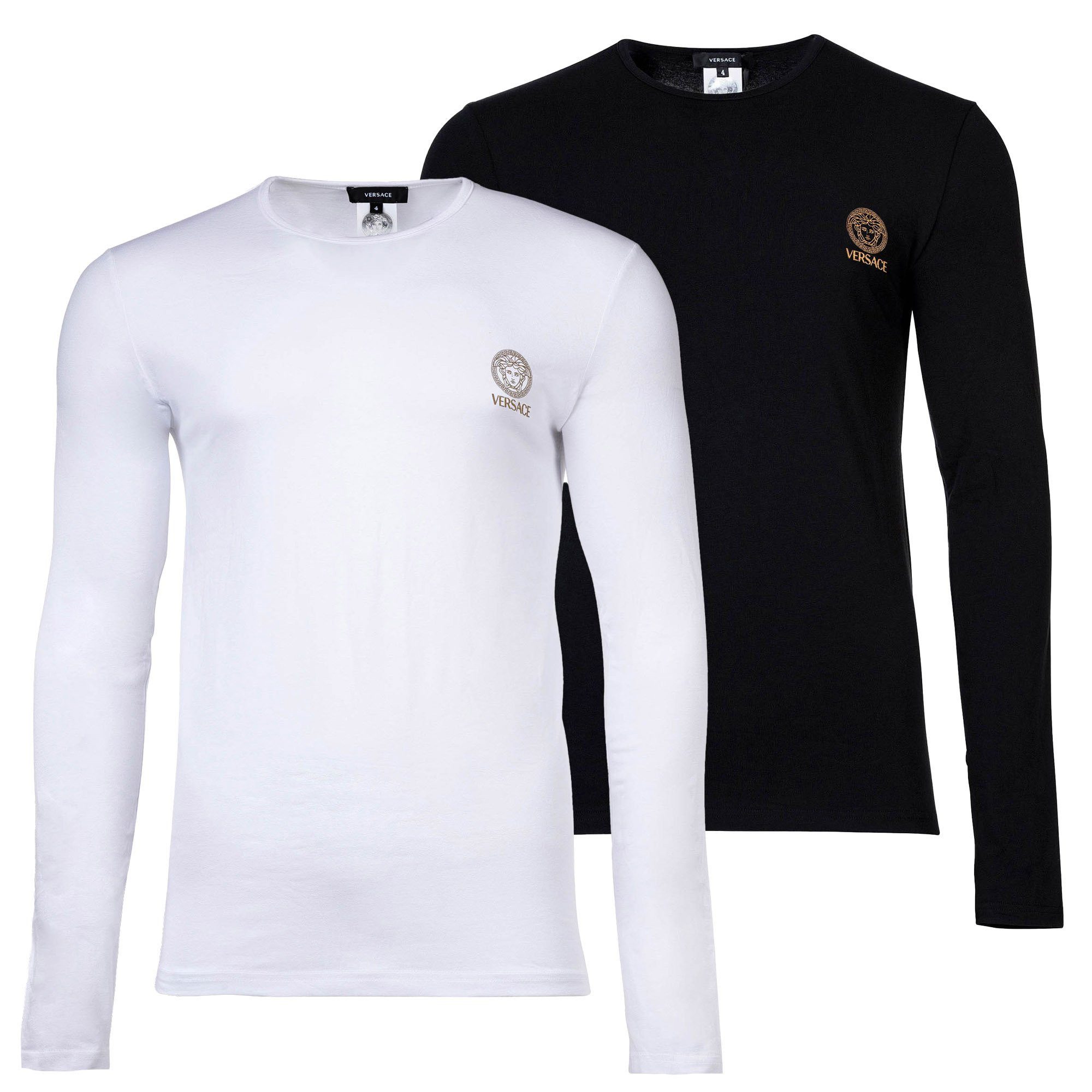 T-Shirt Herren Longsleeve 2er Pack Baumwolle