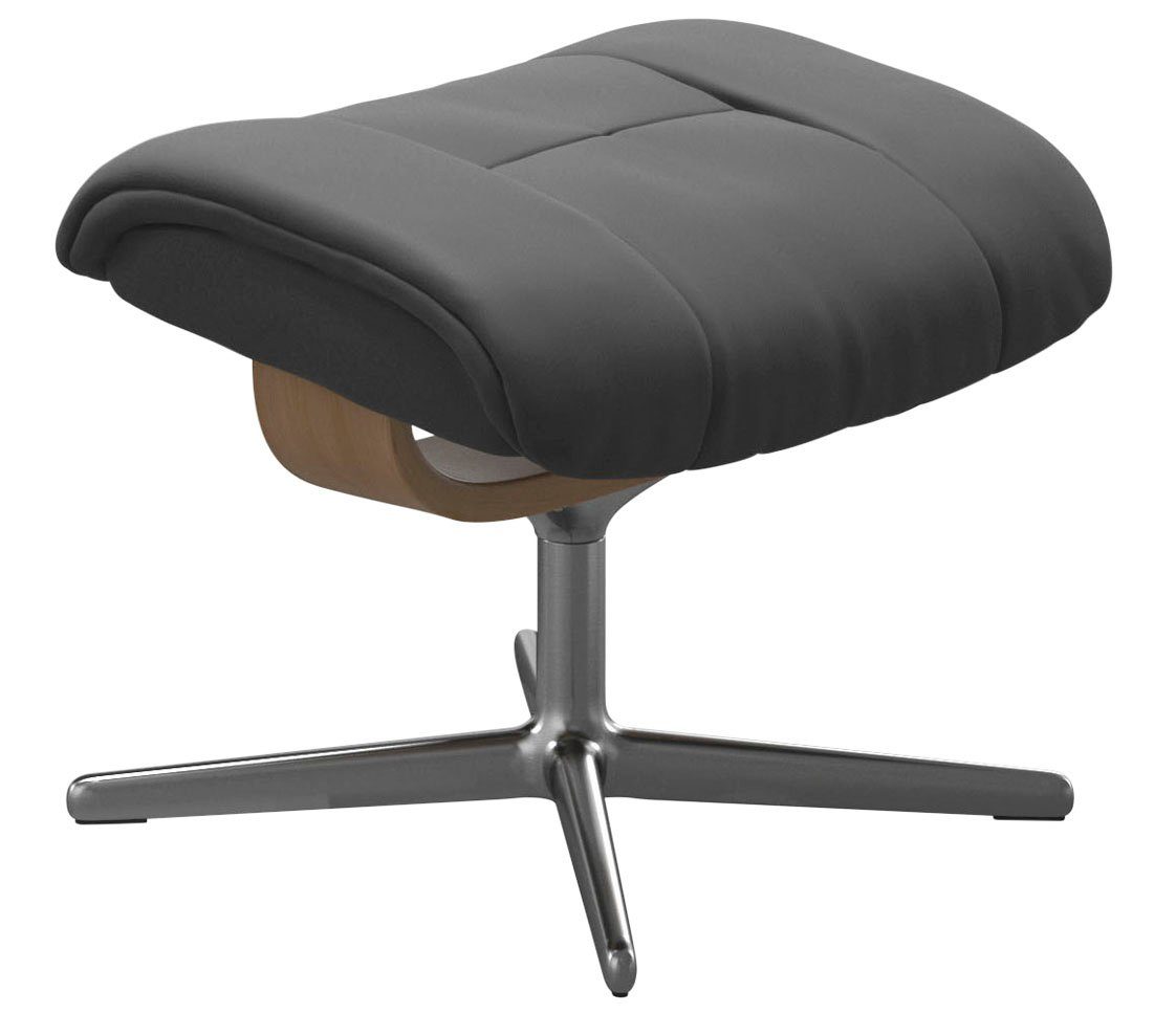 Stressless® Fußhocker Mayfair, mit Cross Base, Größe S, M & L, Holzakzent Eiche
