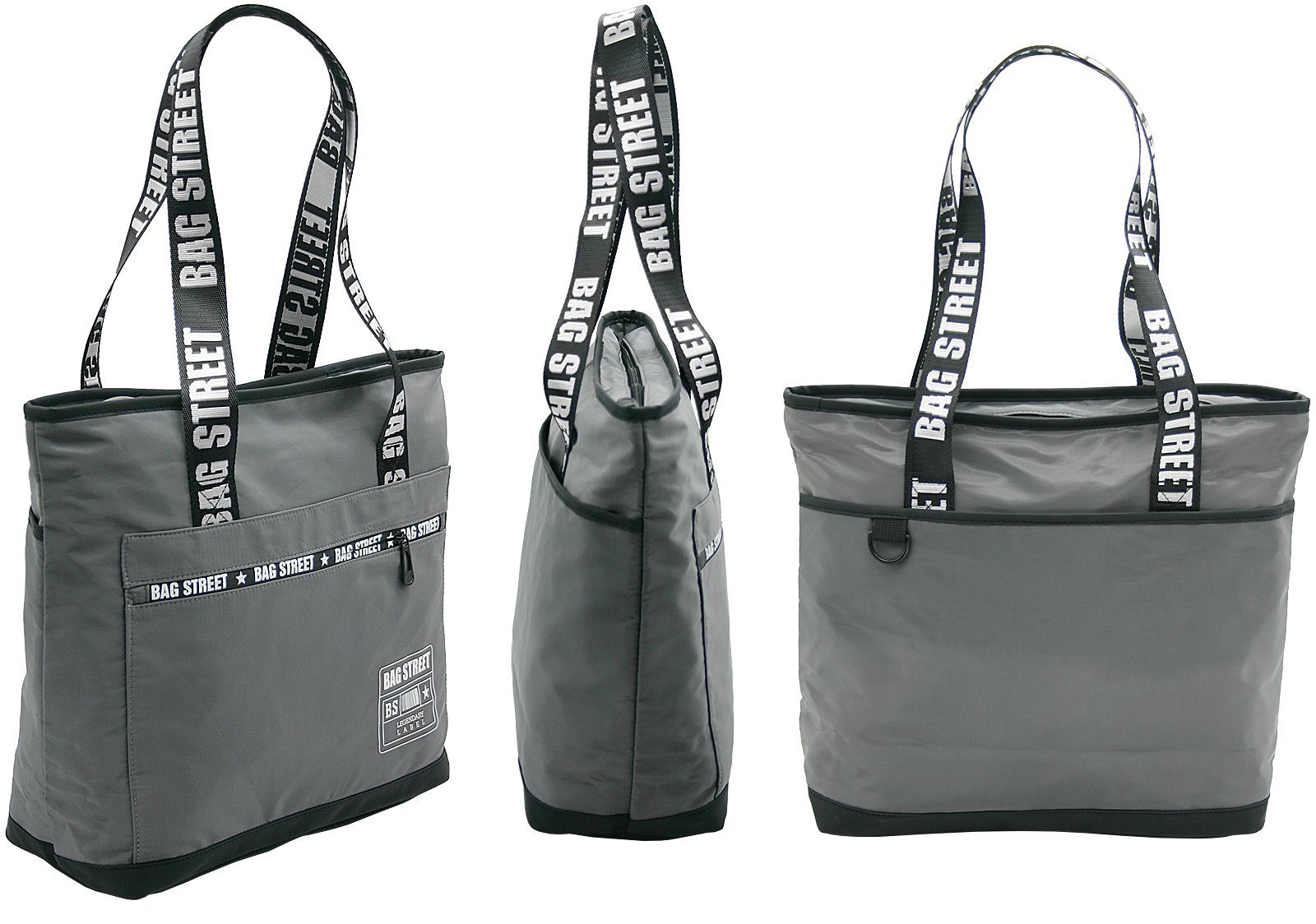 BAG STREET INTERNATIONAL Schultertasche Nylon Shopping Bag mit Henkel-Print günstig online kaufen