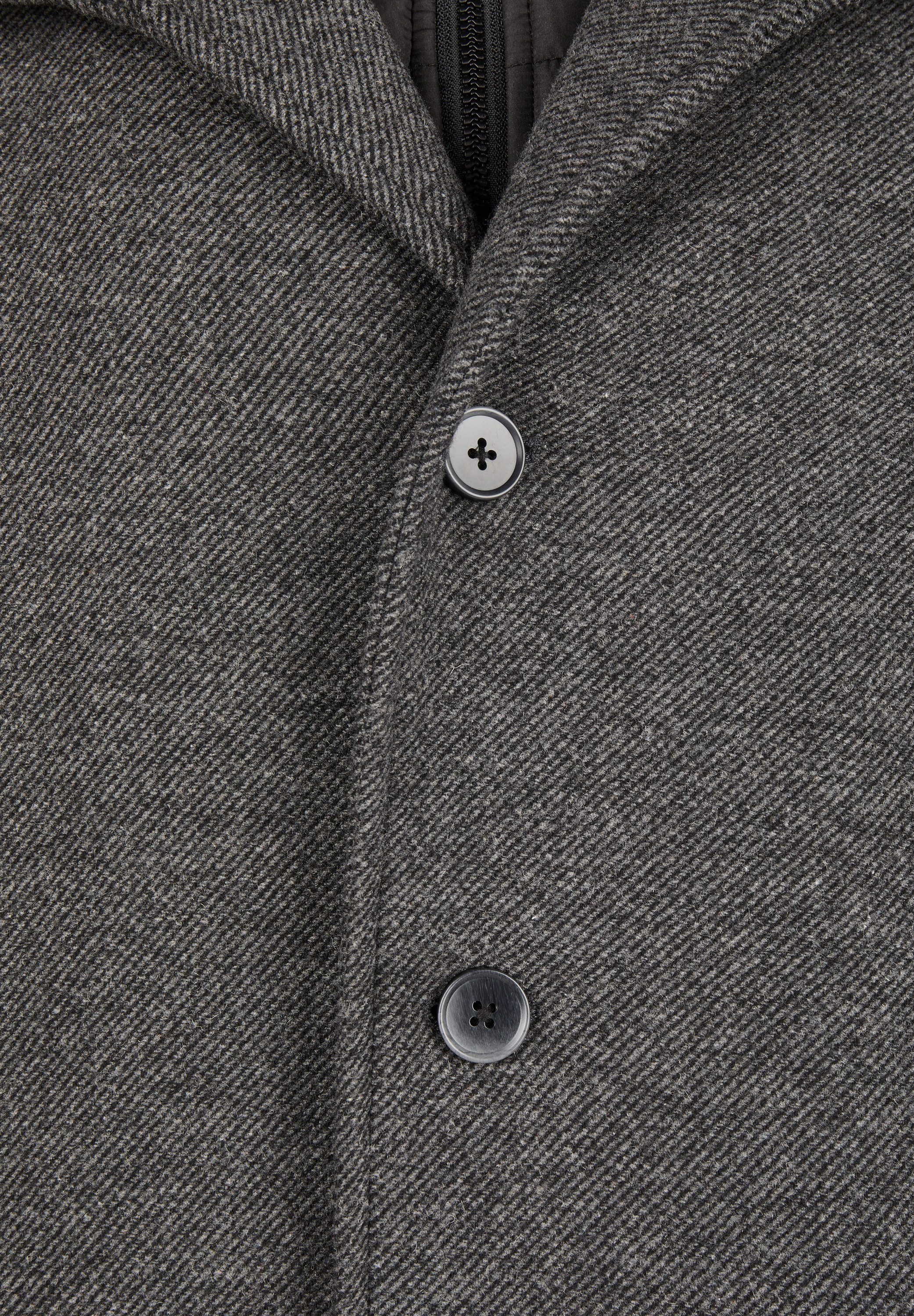 Calamar Wollmantel Eleganter Wollmantel Twill