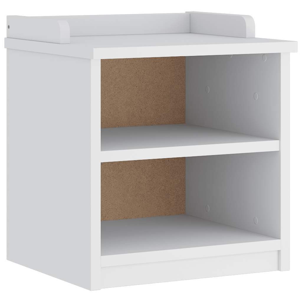 vidaXL Sitzbank Flurbank SANDNES Weiß 45x40x50 cm Massivholz Kiefer