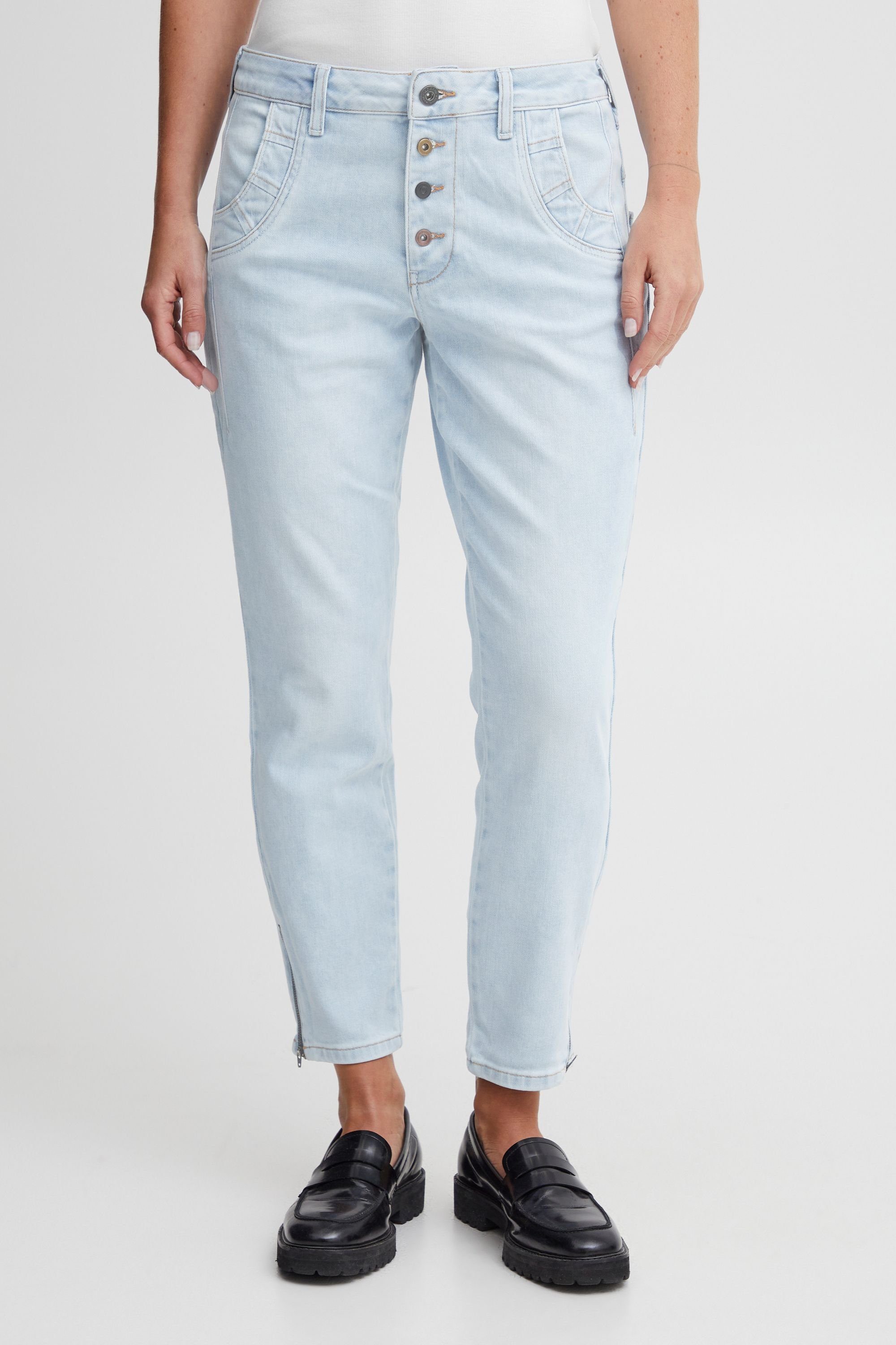 Pulz Jeans Skinny-fit-Jeans PZMALVINA Loose Jeans Skinny Leg - 50207420 Bleached blue denim (201832)