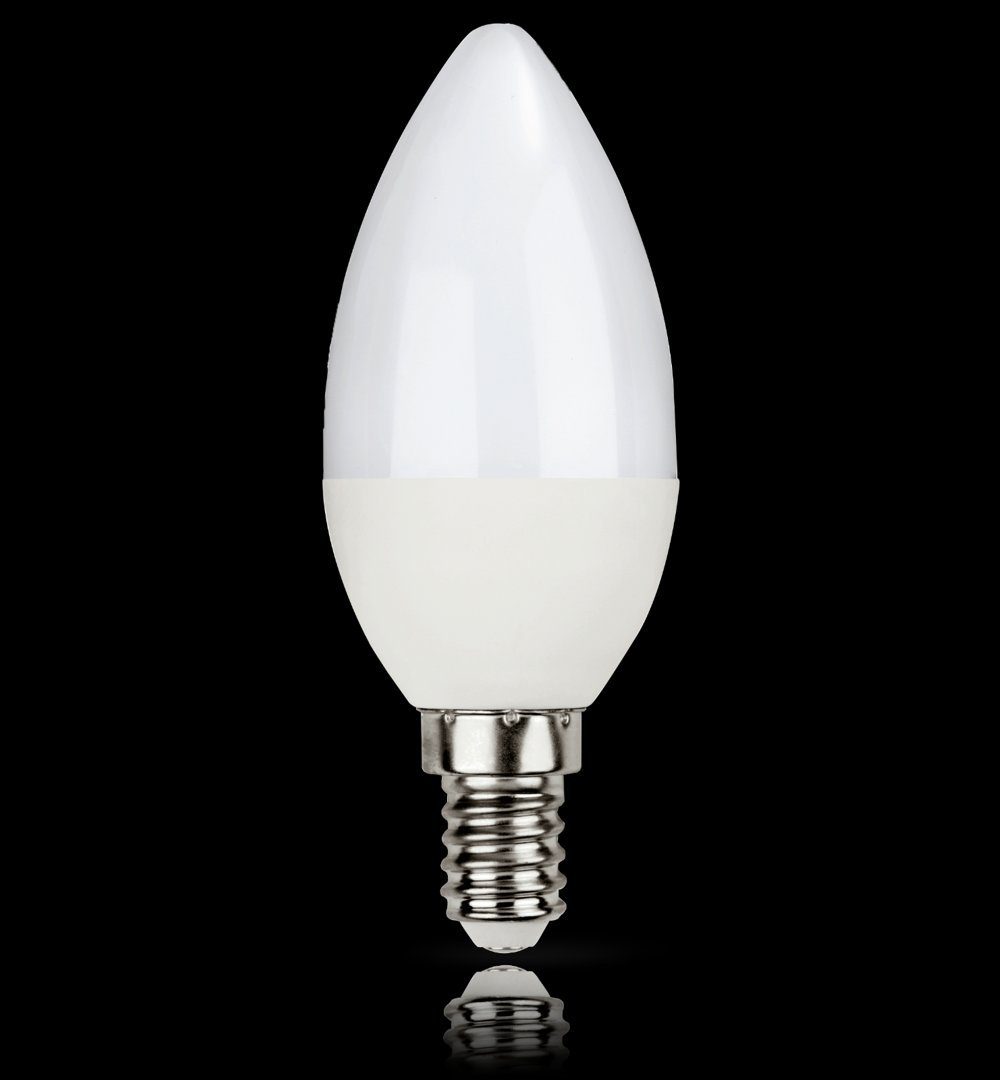 LED-Leuchtmittel 9W E14, E14 LED Warmweiß 360° Warmweiß 75W Kerzenform 830lm C35 3000K, 230V = Bellight