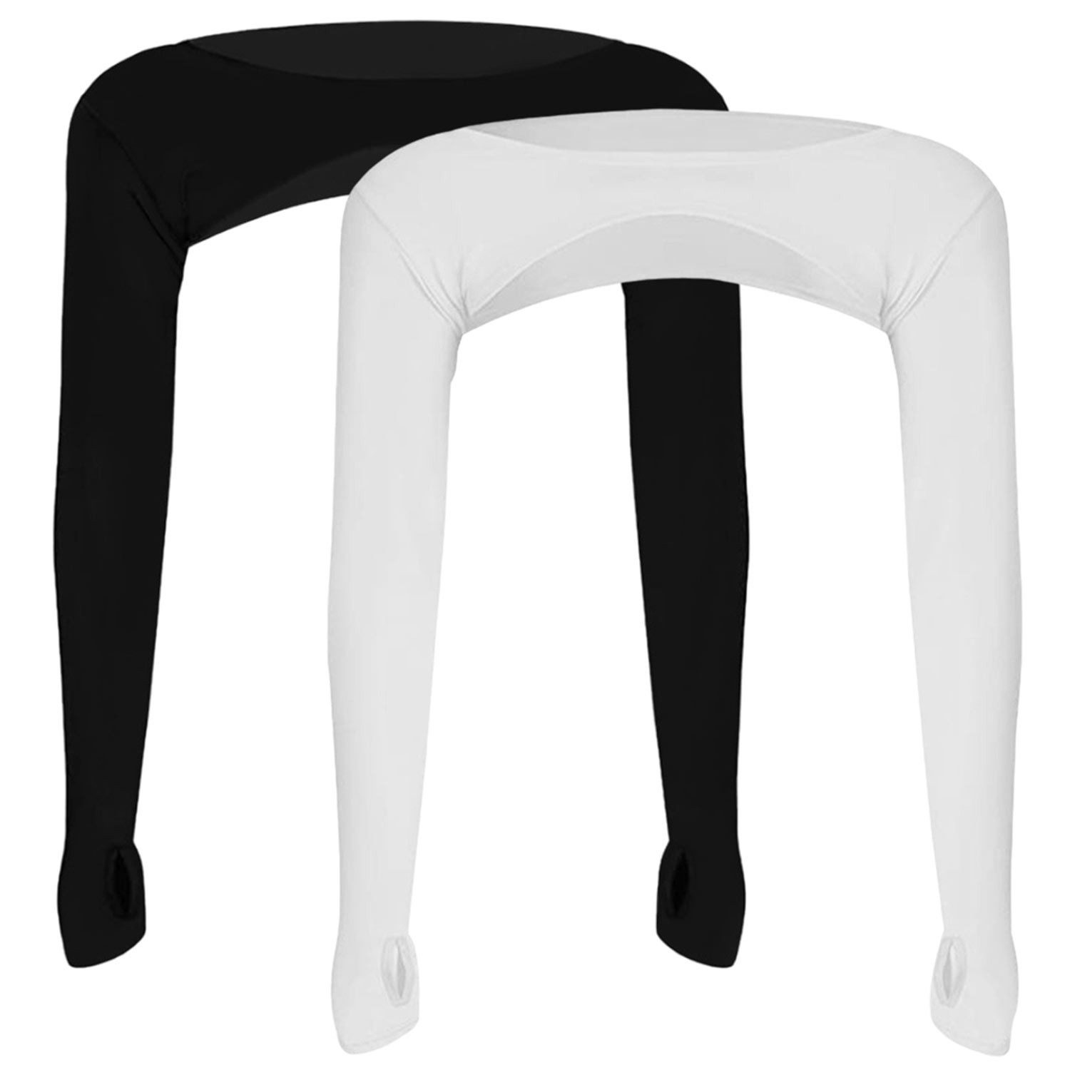Refttenw Armstulpen Sommer Напульсник Radsport Herren Damen UV-schutz Fingerlöchern 2-St Kurze Sonnenschutzoberteile