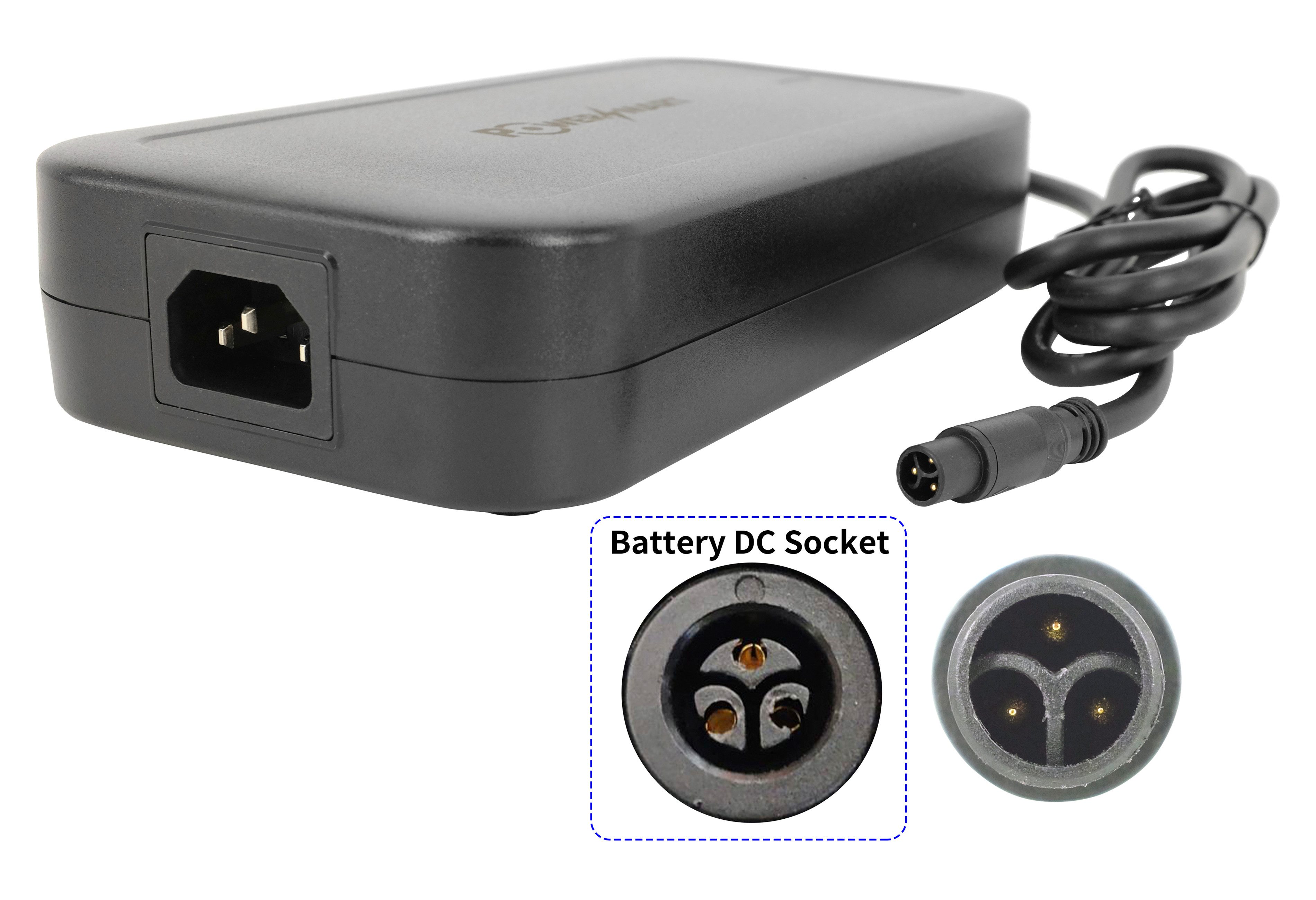 PowerSmart 3-PIN Batterie-Ladegerät (54,6V 4,5A für SUPER73-RX Mojave, SUPER73-RX, SUPER73-R Brooklyn, SUPER73-R)