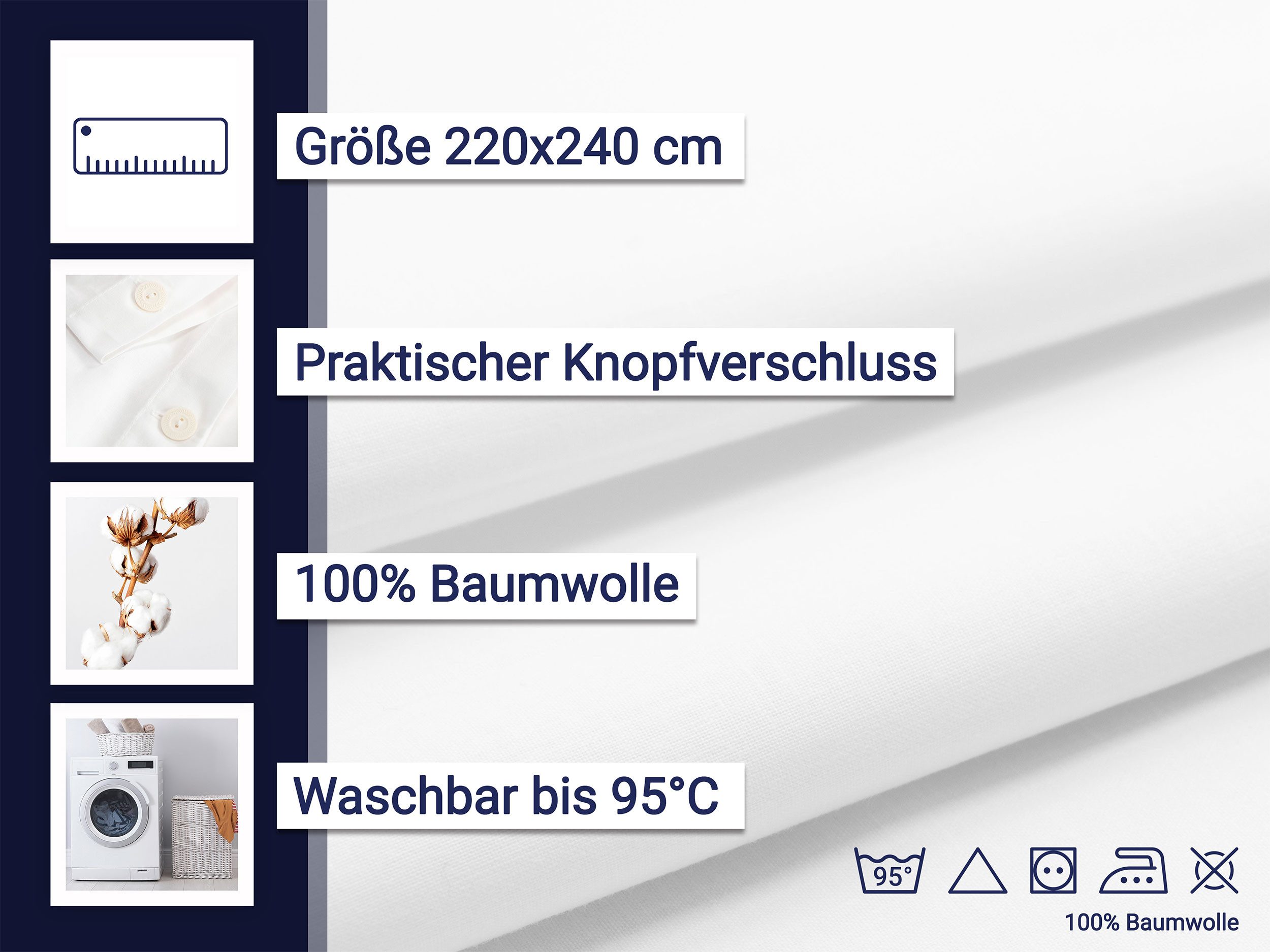 ZOLLNER Bettwäsche, Renforce, 1 teilig, 100% günstig online kaufen