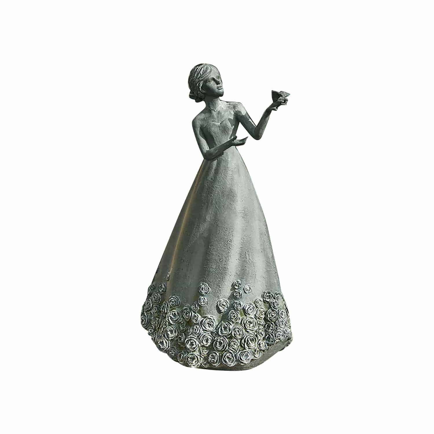 Dekofigur Deko-Figur Yasminah antikgrau