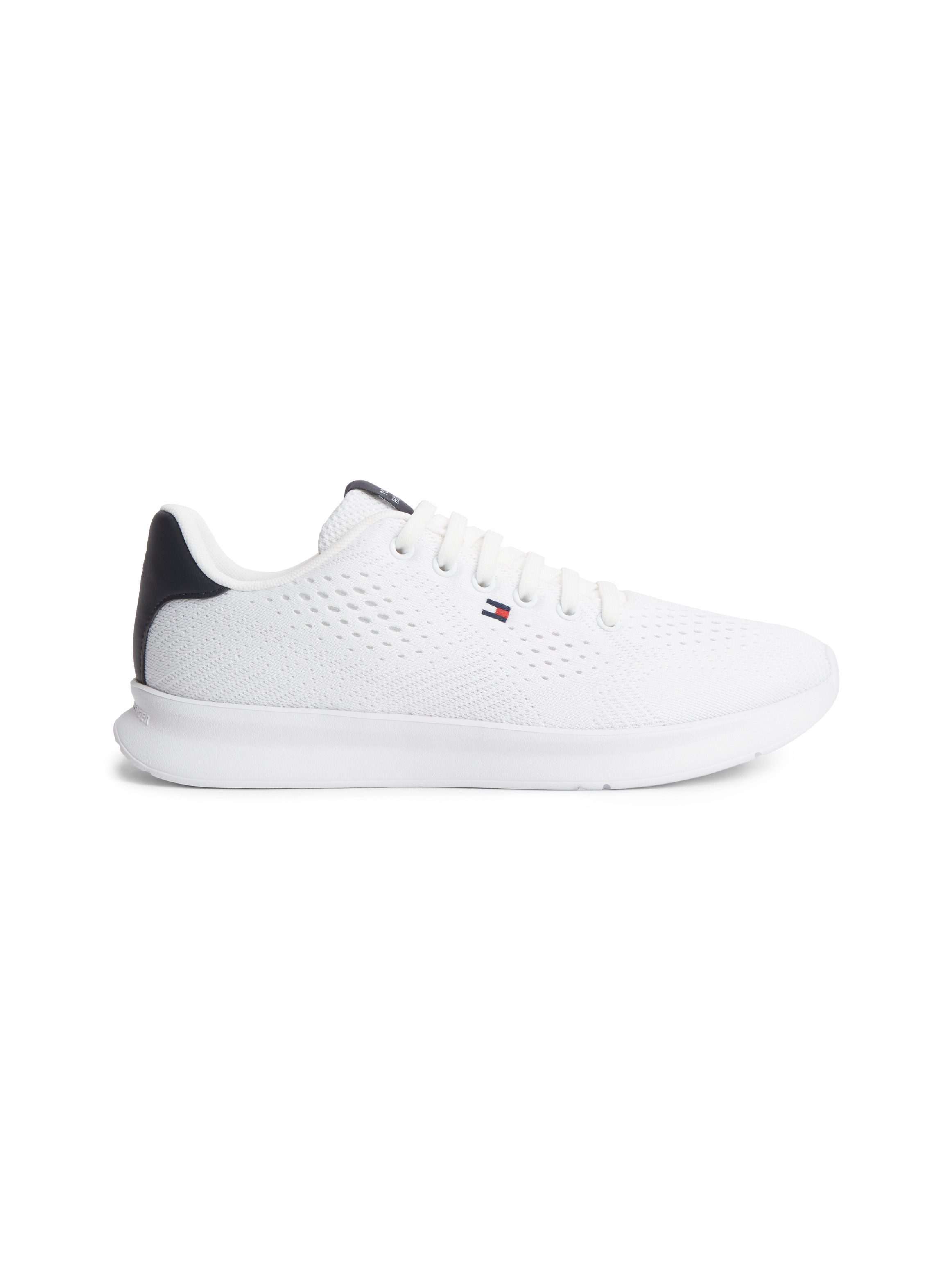 Tommy Hilfiger LIGHTWEIGHT RUNNER KNIT Sneaker Freizeitschuh, Halbschuh, Schnürschuh mit seitlicher Logo-Flagg