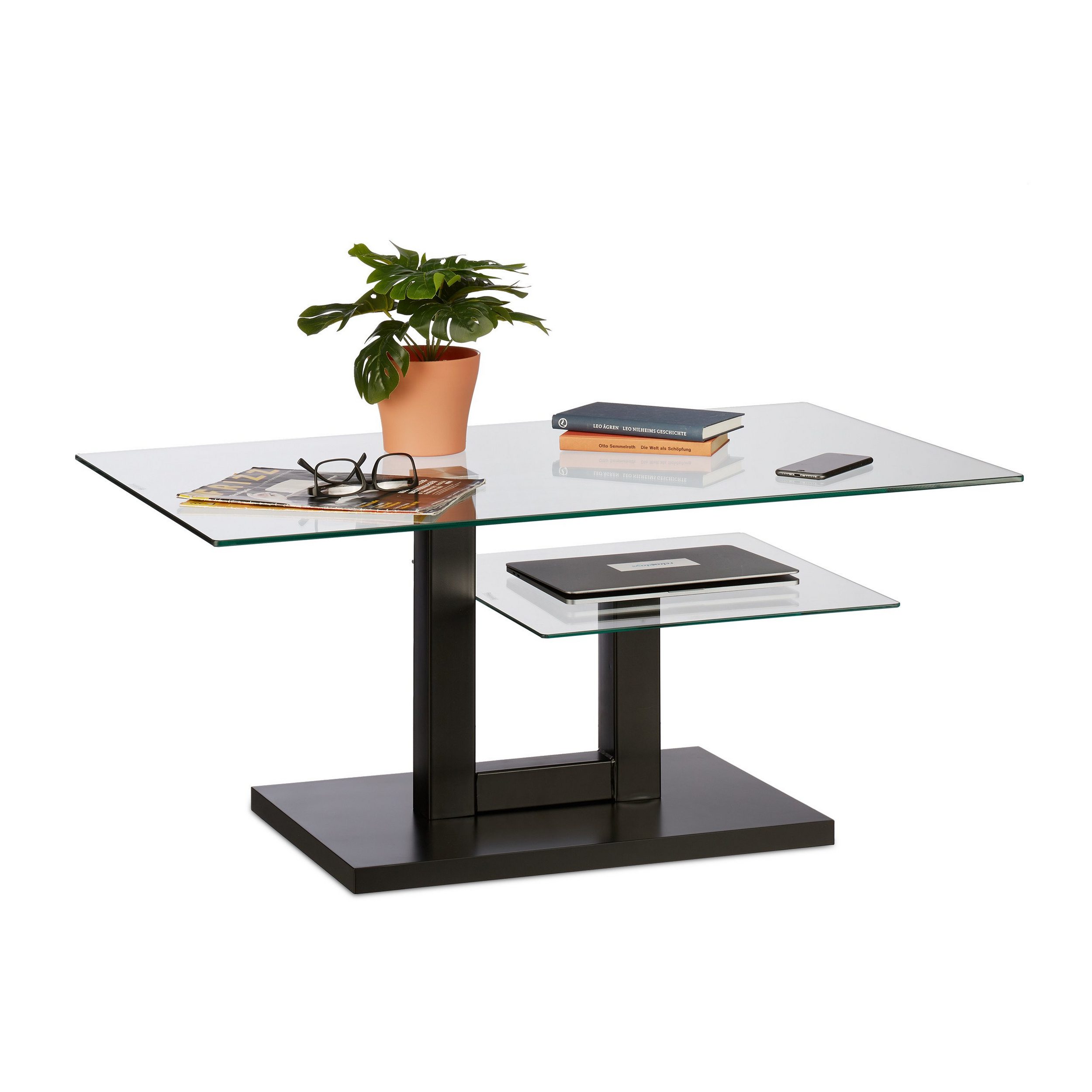 Couchtisch GLAS von RELAXDAYS - RELAXDAYS