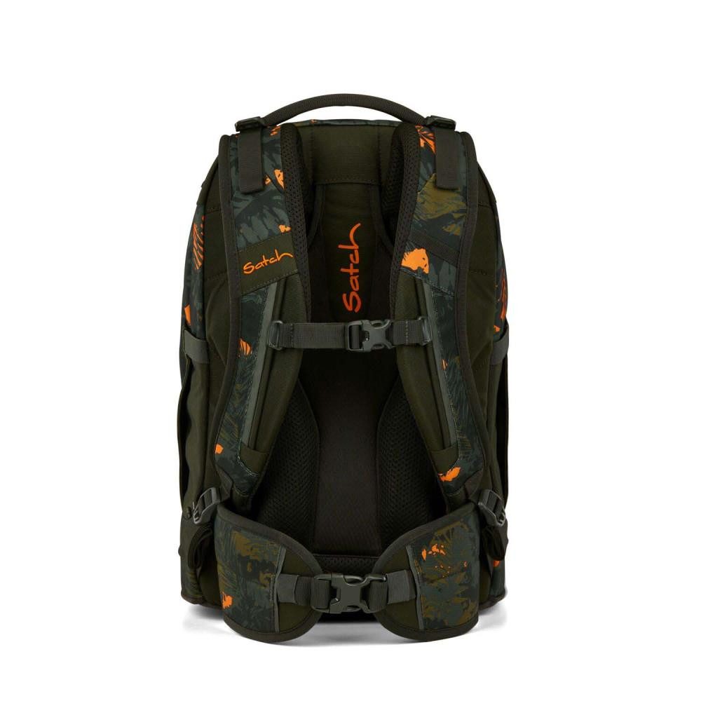 Satch Schulrucksack Pack (4tlg., inkl. Schlamperbox, Regenhülle und Geldbörse)