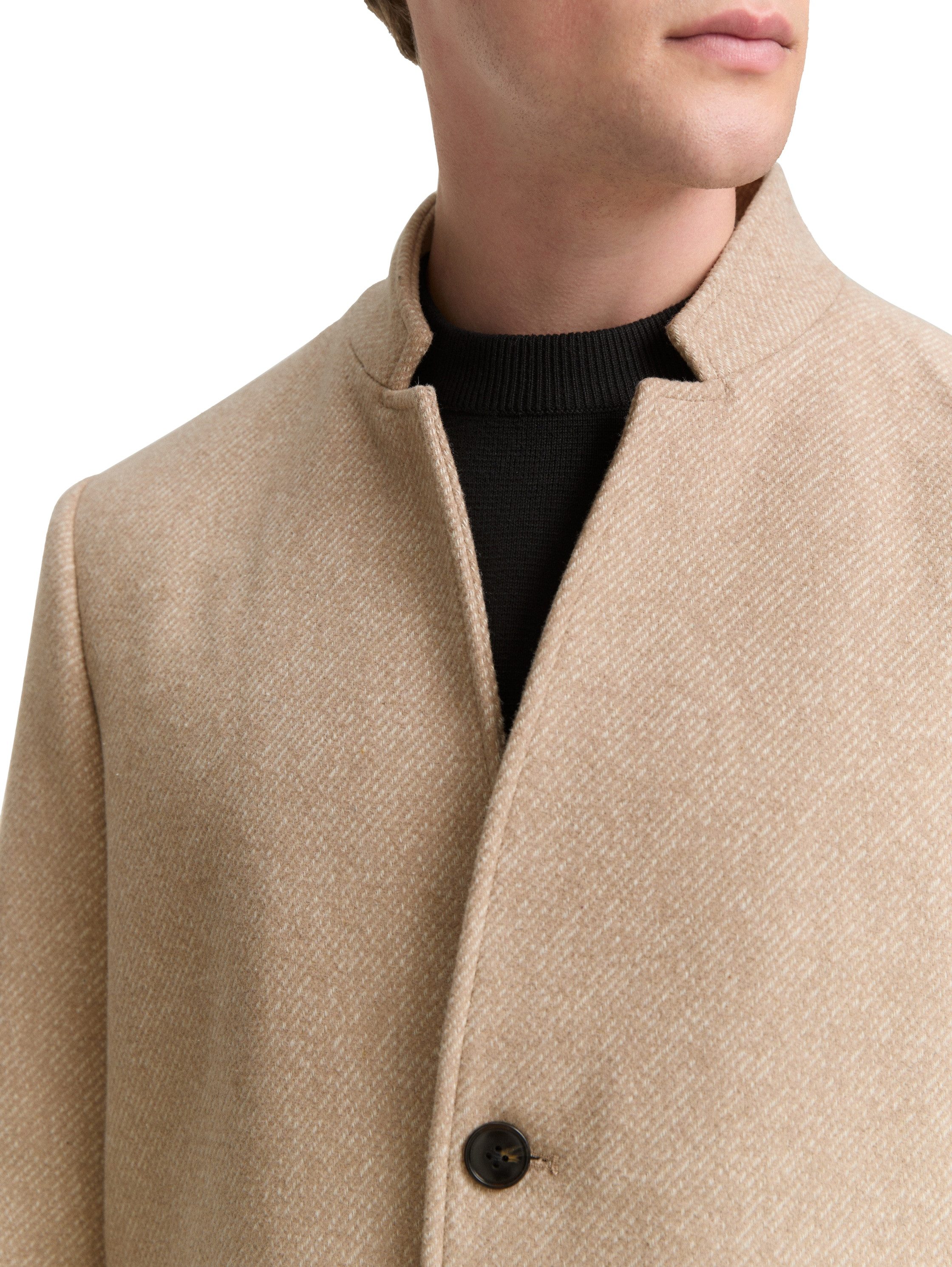 TOM TAILOR Denim Wolljacke mit Stehkragen