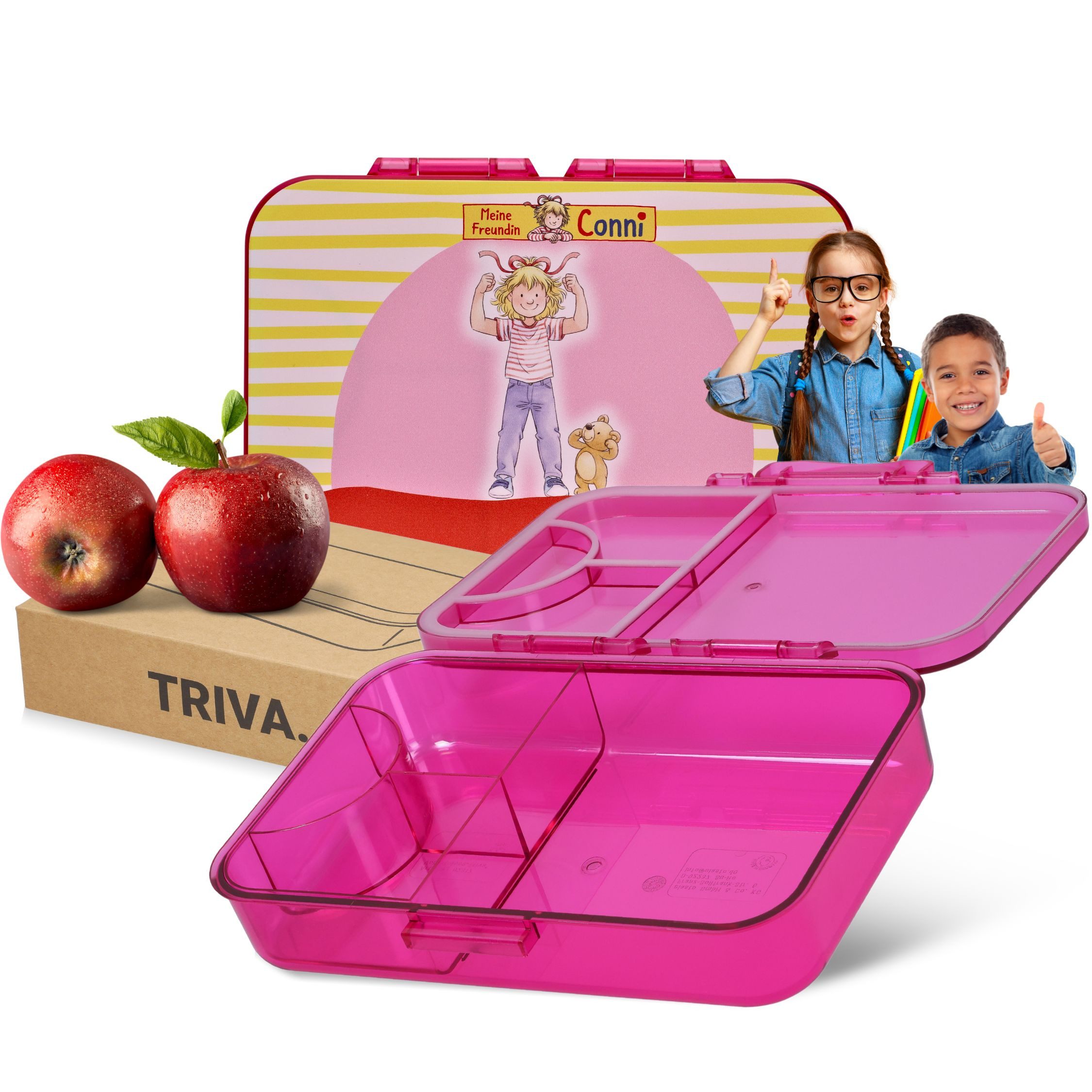 elasto Lunchbox Brotdose Kinder Conni-Schule - Tritan Lunchbox Made in Germany
