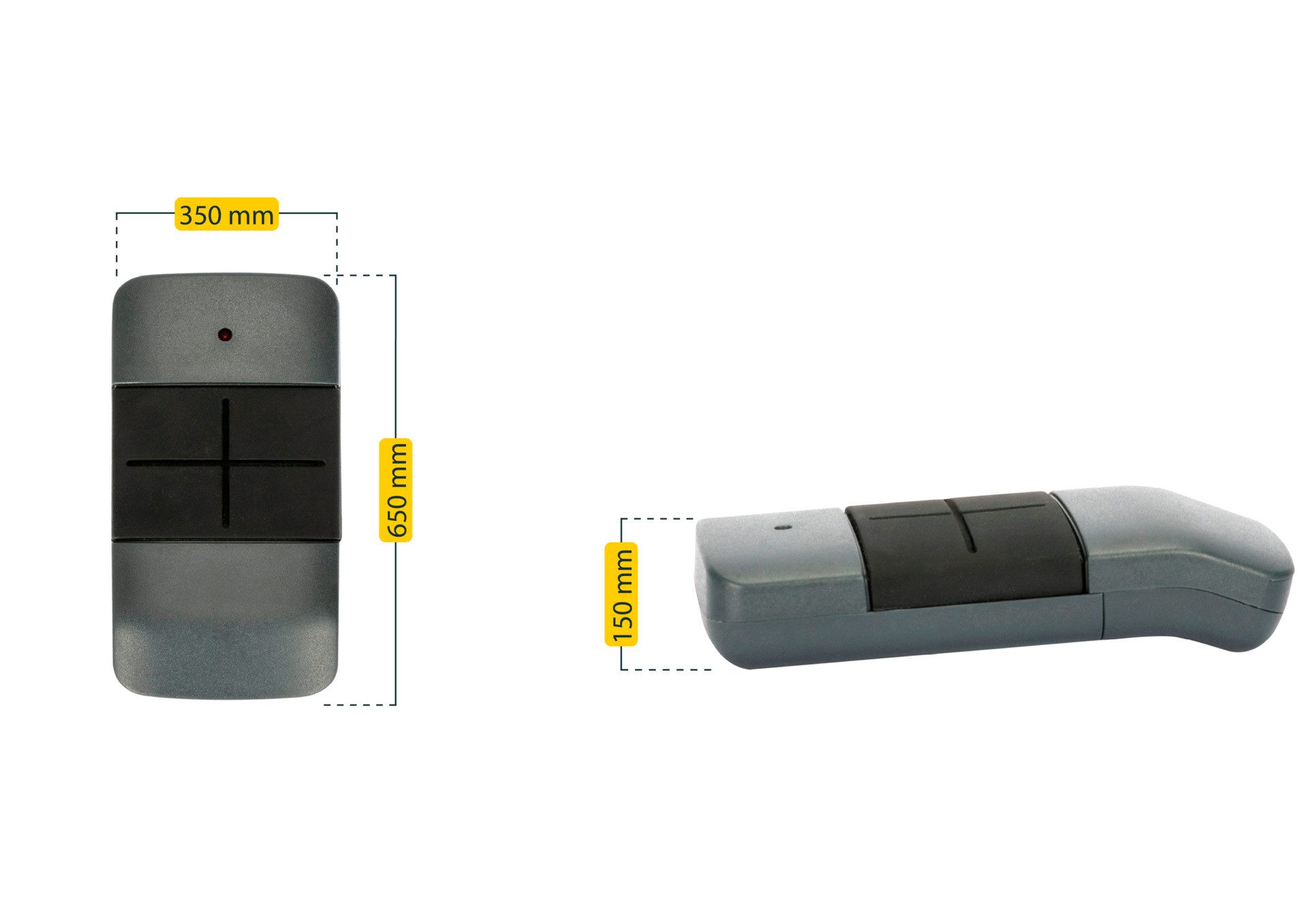 SCHELLENBERG Garagentor-Funkempfänger Powerlift, Funk-Handsender 4-Kanal für Garagen- und Außentorantriebe, für Garagentorantrieb, Funkfrequenz 433,92 MHz, Reichweite 40 m, inkl. Batterie