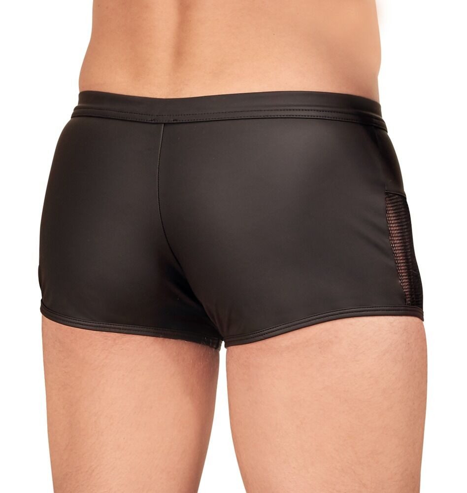 NEK Boxershorts Boxershorts mit Netz-Einsätzen und Reißverschluss - schwarz (1-St) Mit Reißverschluss zum Öffnen