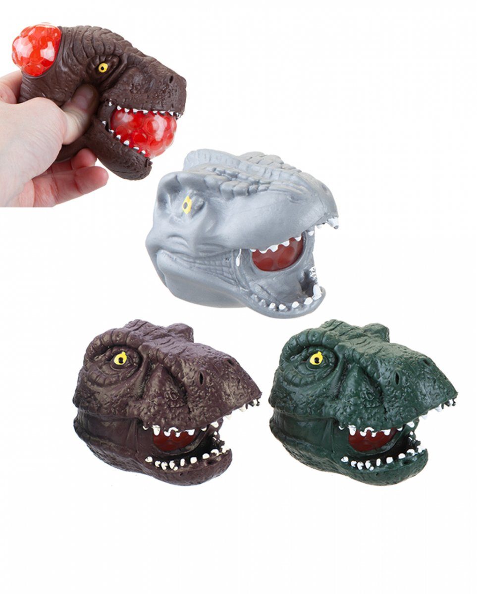 Horror-Shop Dekofigur Matschiger Kopf eines Dinosauriers mit Perlen 1 St