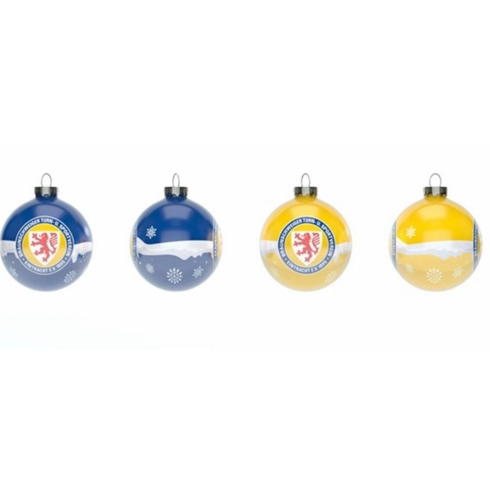 Eintracht Braunschweig Christbaumschmuck Eintracht Braunschweig Weihnachtskugeln 4er-Set