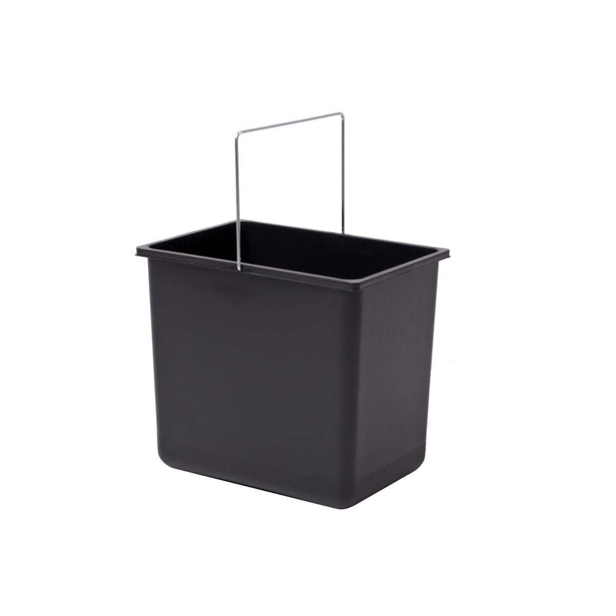 Hailo Einbaumülleimer Hailo Inneneimer 1086239 schwarz 18 L 316 x 226 x 286 mm mit Henkel
