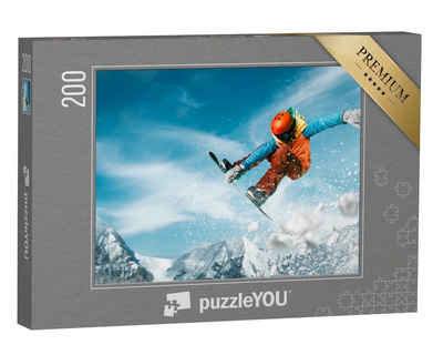 puzzleYOU Puzzle Snowboarding, 200 Puzzleteile, puzzleYOU-Kollektionen Sport