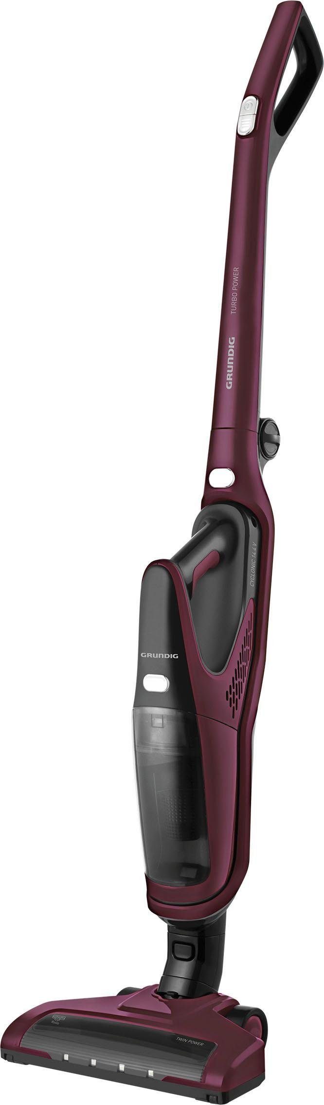Grundig Akku-Bodenstaubsauger VCH 9930, beutellos, 2‑in‑1 Akku‑Staubsauger mit 14,4V & 45 Min Laufzeit