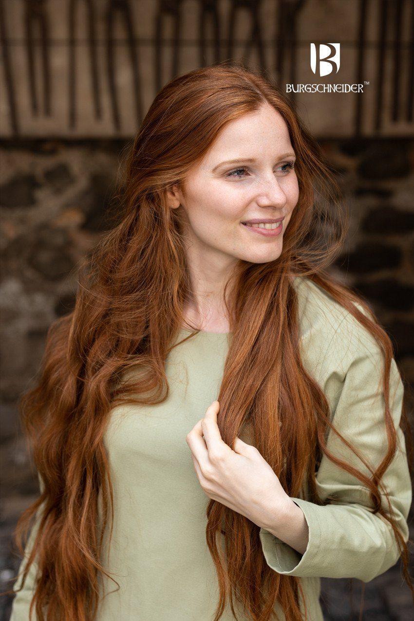 Burgschneider Ritter-Kostüm Unterkleid Freya Frühlingsgrün L