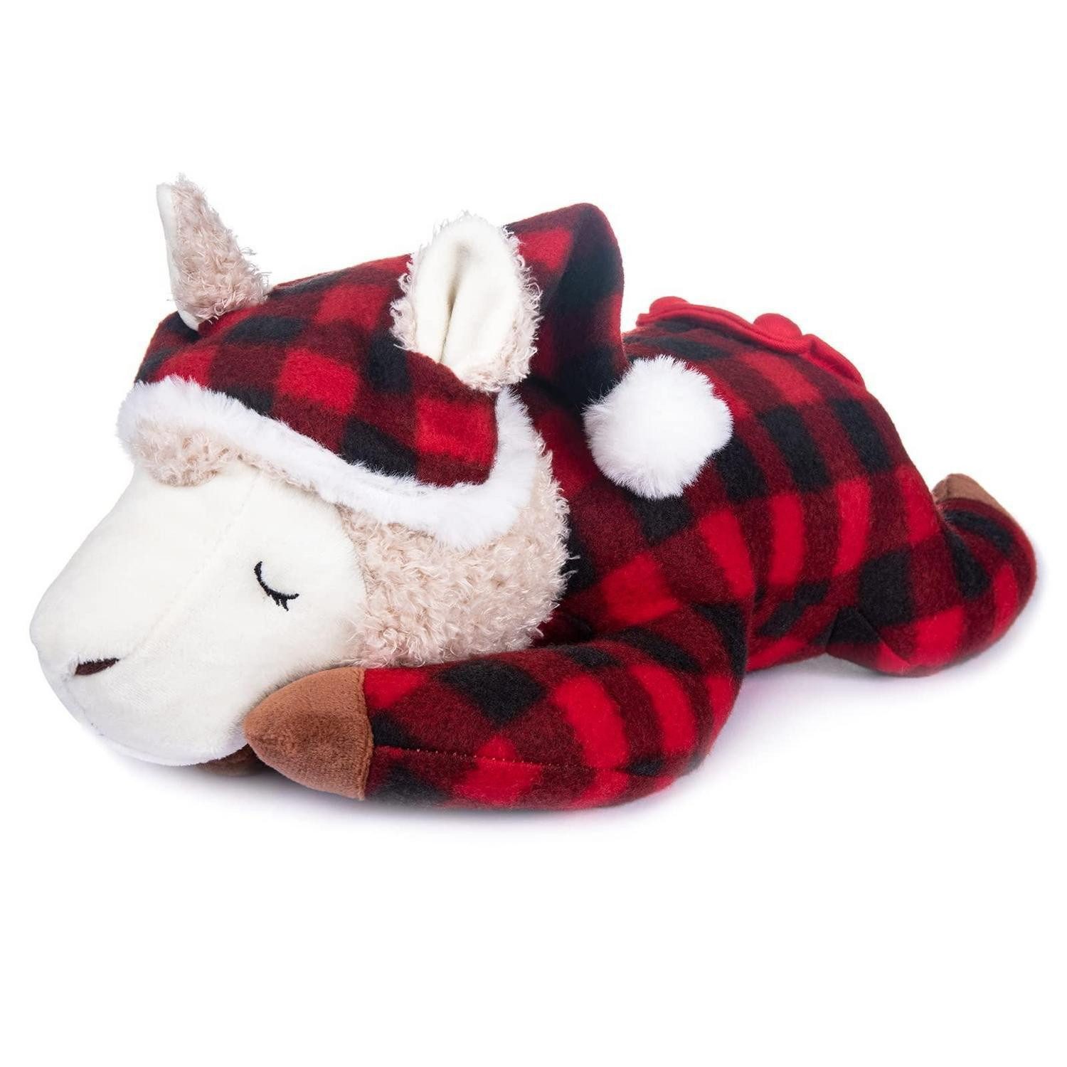 LuxusKollektion Kuscheltier Kuscheltier Alpaka 38cm Schlafanzug Schlafmütze Schlafendes Alpaka (1-St)