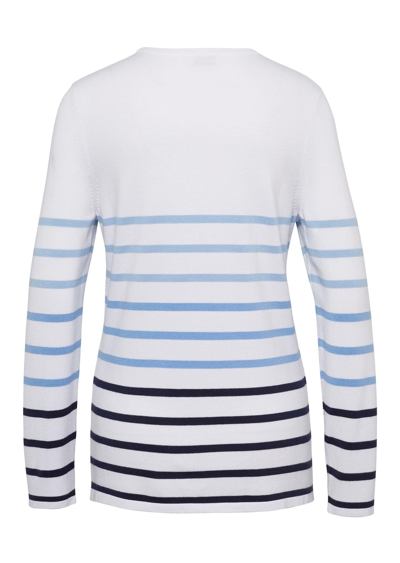 GOLDNER Longsweatshirt Blütenreicher Druckpullover