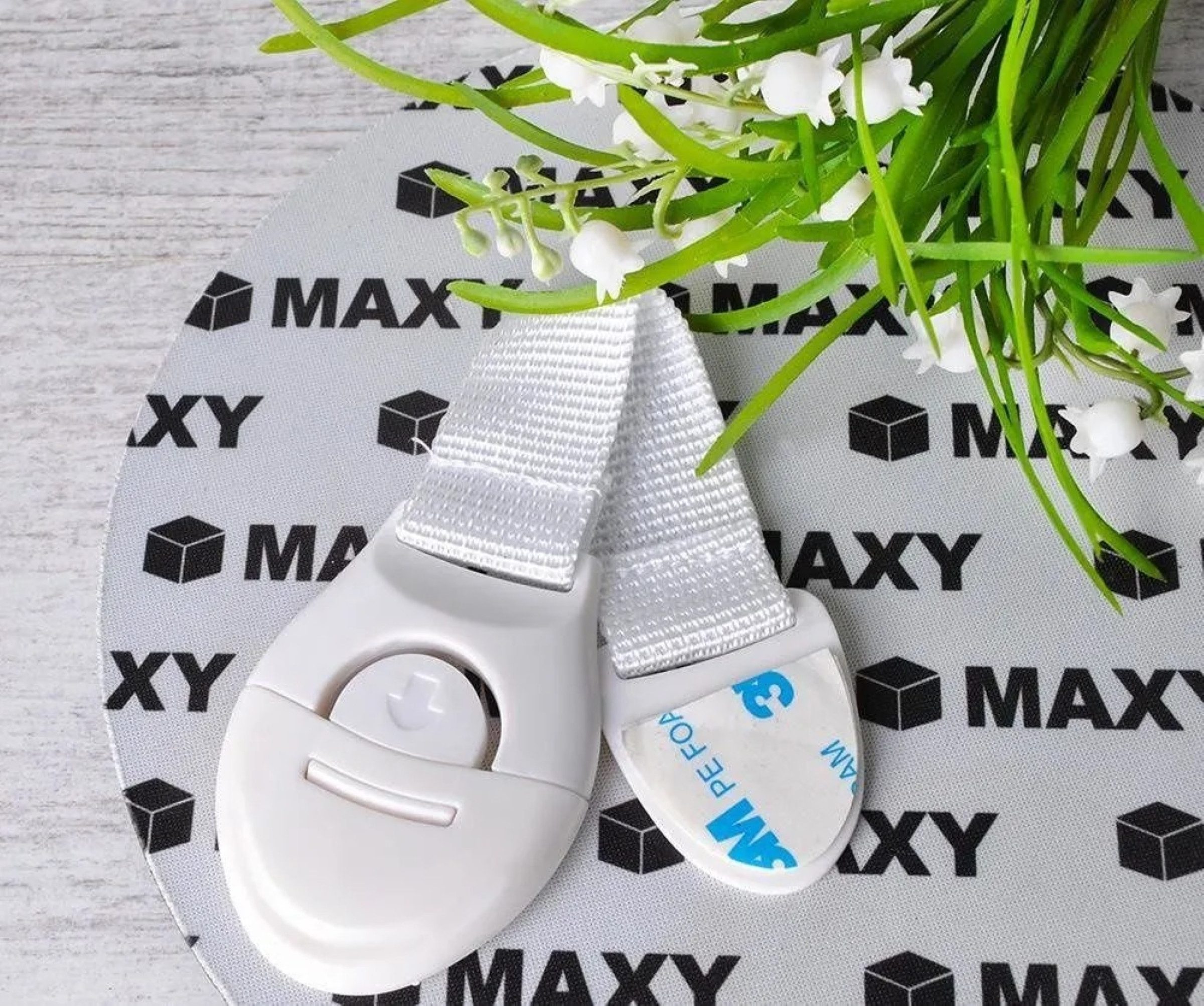 Ruhhy Kindersicherung Kindersicherung Schrank Schloss Set Türsicherung Klebeschutz 10 Stk, Universelle Türsicherung ca 20cm lang mit praktischem Öffnungssystem