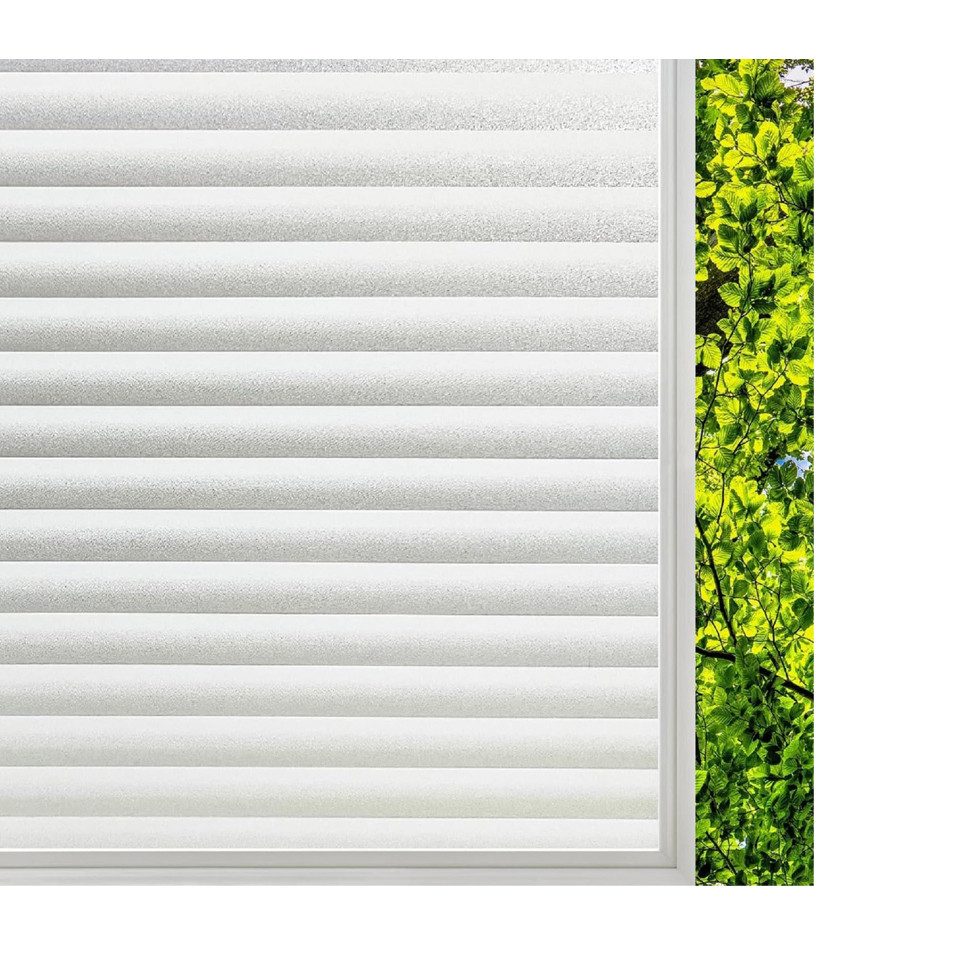 Coonoor Fensterfolie Fensterfolie, Jalousienmuster, Sichtschutzfolie, Glasf günstig online kaufen