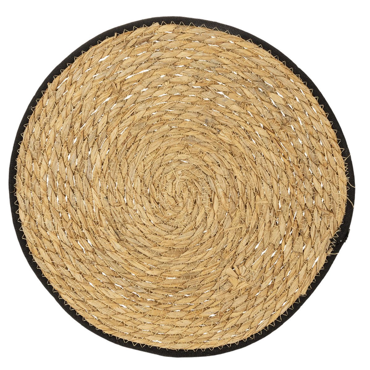 Florists Products Dekofigur Tischmatte Binsengras Rund Platzdeckchen 35cm Boho Tischdeko, 4 Stück