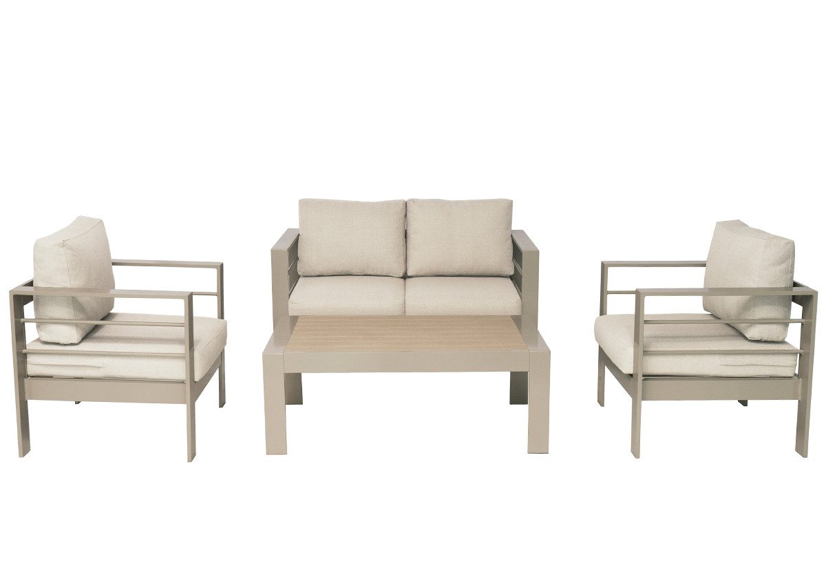MeXo Gartenlounge-Set Balkonmöbel Set 4 Personen günstig online kaufen