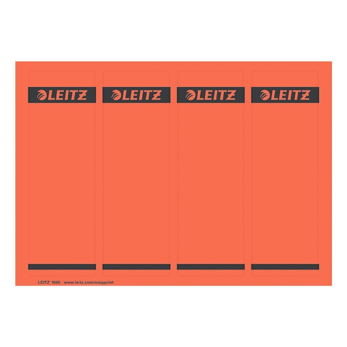 LEITZ Etiketten 1685, für Ordner, 100 Stück, kurz/breit (61,5x192 mm), selbstklebend