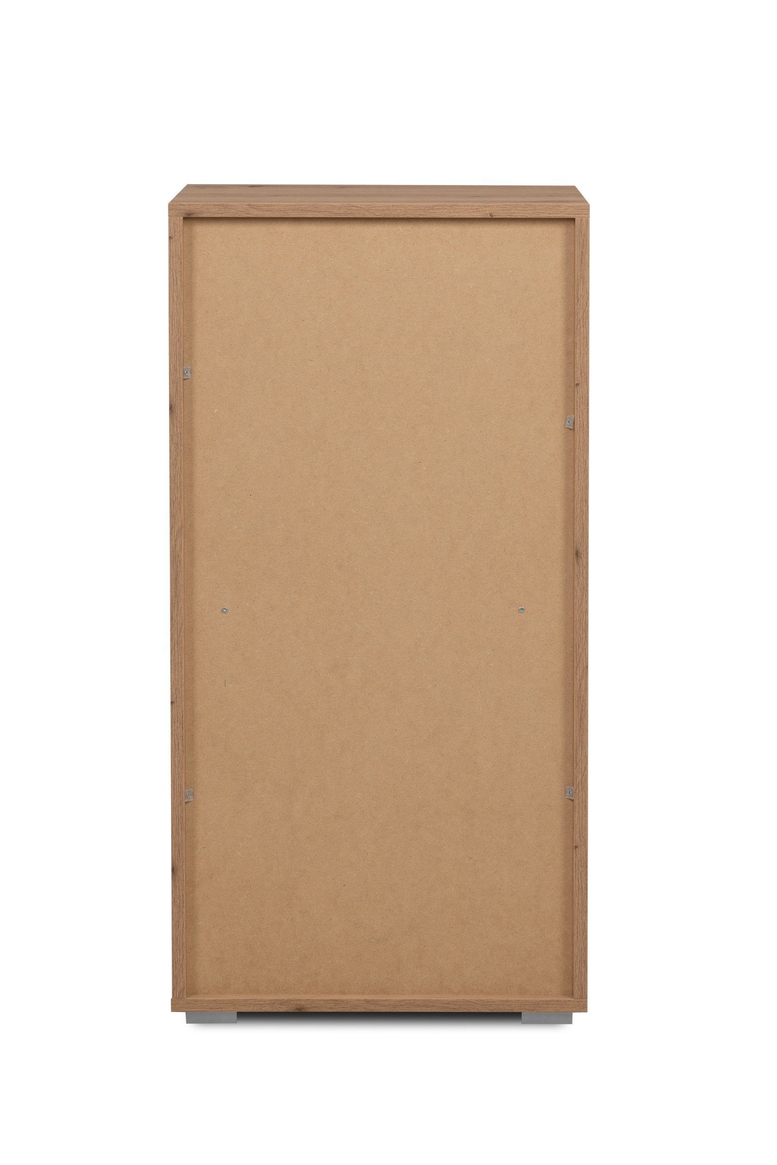 cm in (BxHxT) Aktenschrank Fyn Oak mit 2 Türen. Artisan 46x96,5x33,5 möbelando Abmessungen