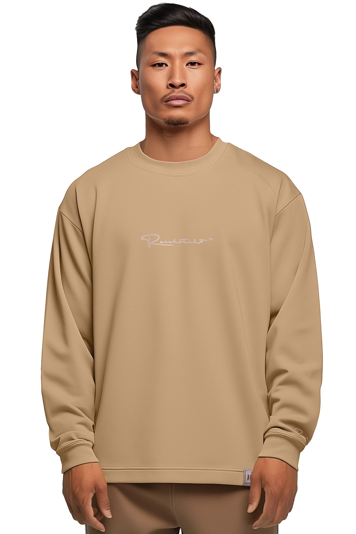 Reichstadt Longsleeve Oversize Langarm Shirt 23RS042 mit Stitching auf der günstig online kaufen